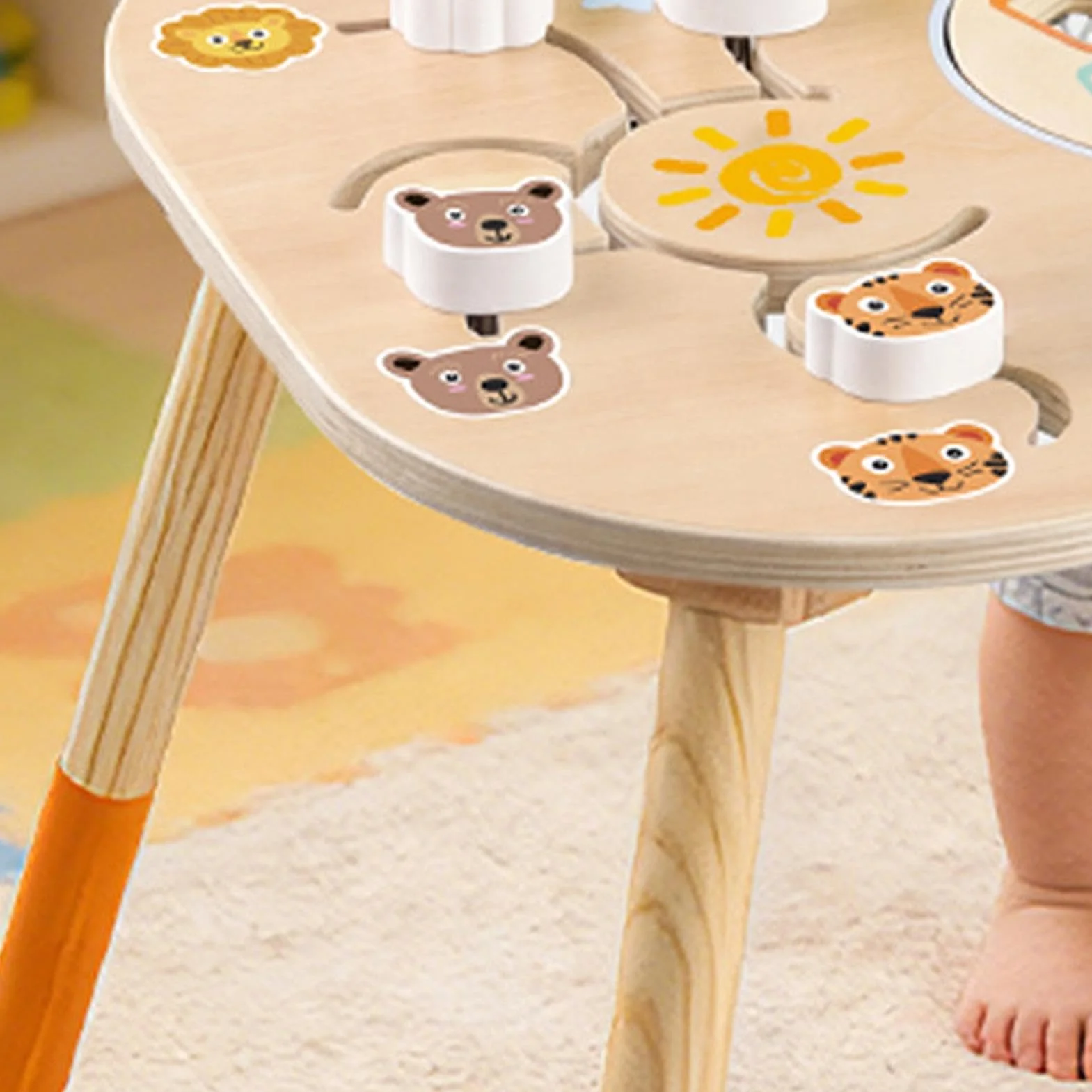 Tavolo Attività per Bambini 1-3 Anni Gioco Interattivo Sensoriale Regalo Compleanno
