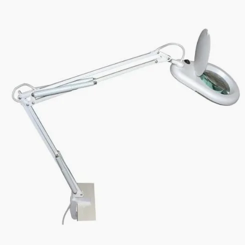 LAMPADA DA TAVOLO CON LENTE DI INGRANDIMENTO 5 DIOTTRIE, DIAMETRO 5'', ILLUMINAZIONE NEON 22W