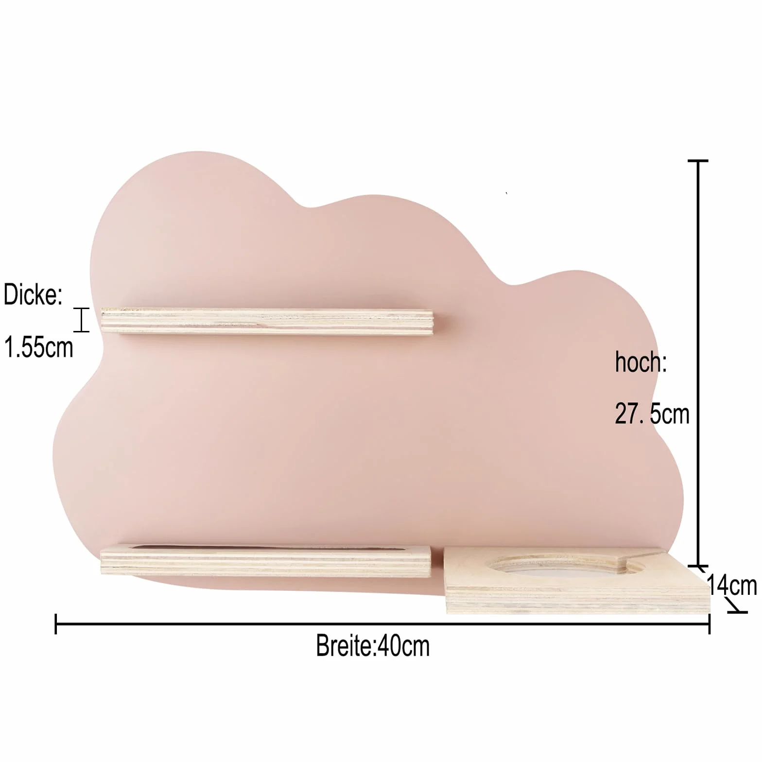 Scaffale Magnetico da Parete per Toniebox con Spazio per 10 Personaggi Acustici, Rosa