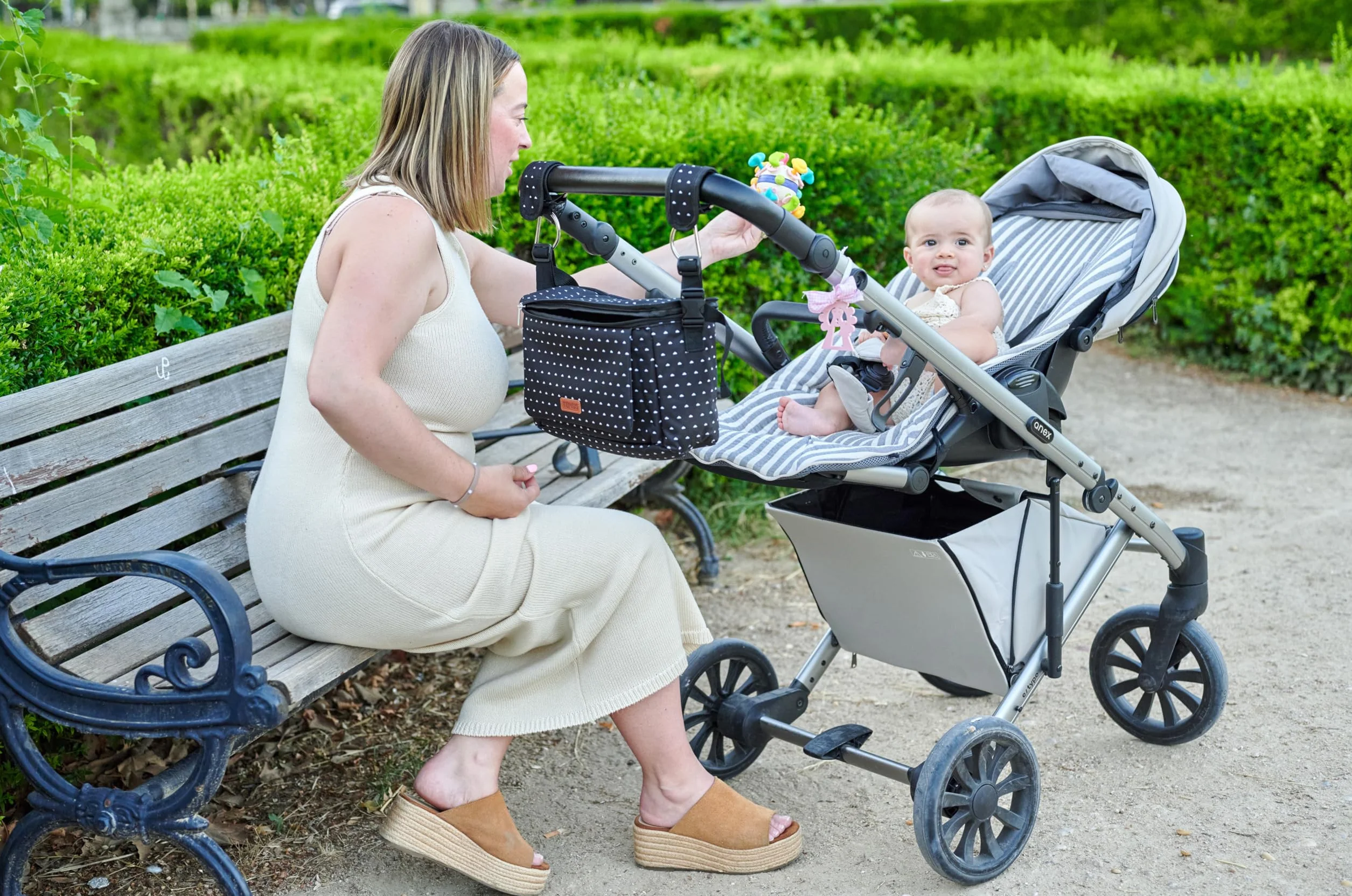 TENDS Borsa Passeggino Universale e per Carrozzina - Borsa Neonato Ospedale - Borsa Cambio e Fasciatoio Neonato - Organizer Passeggino - Borsa Mamma e Maternità Baby e Mummy Bag