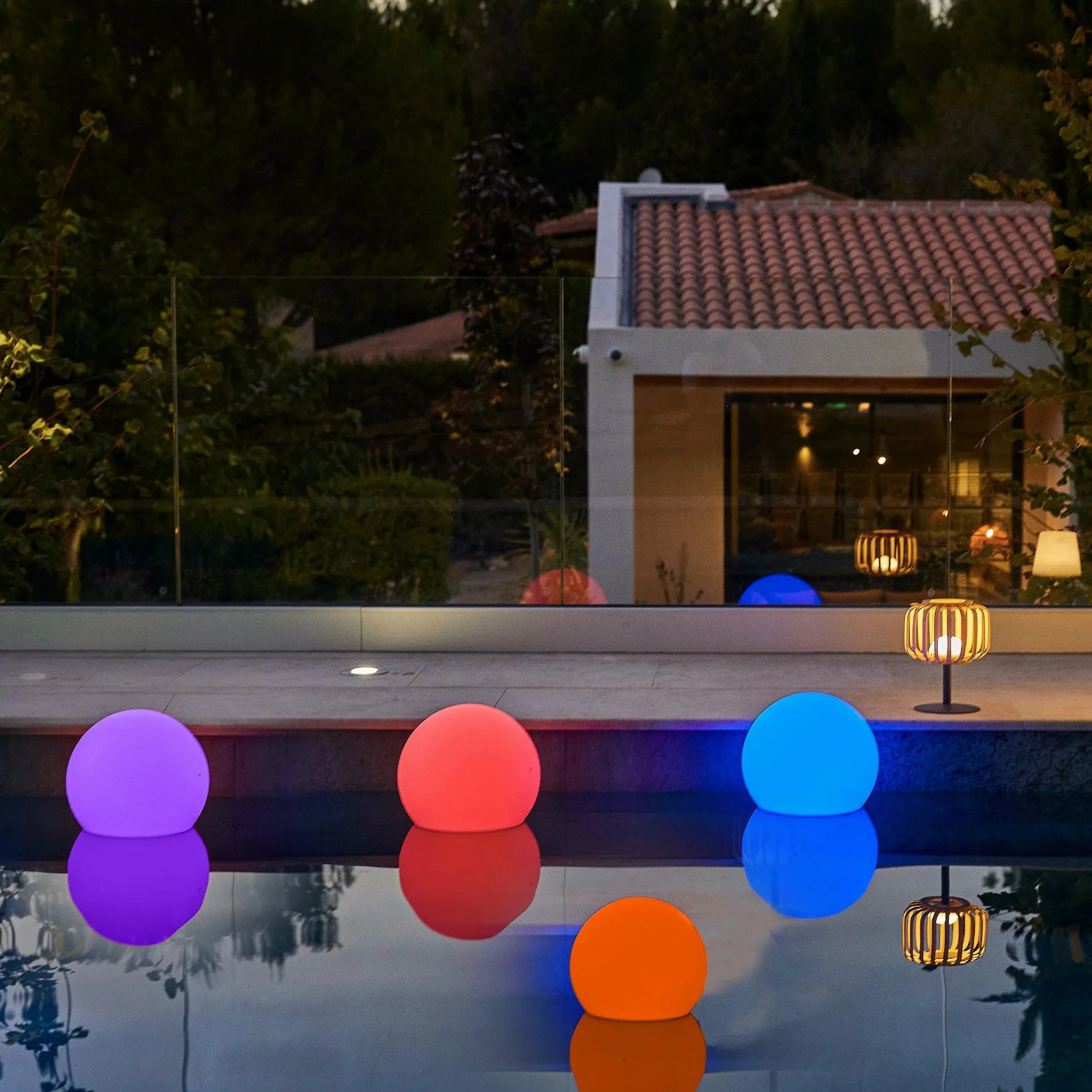 Palla luminosa senza fili a LED galleggiante, multicolore D50CM BOBBY C50