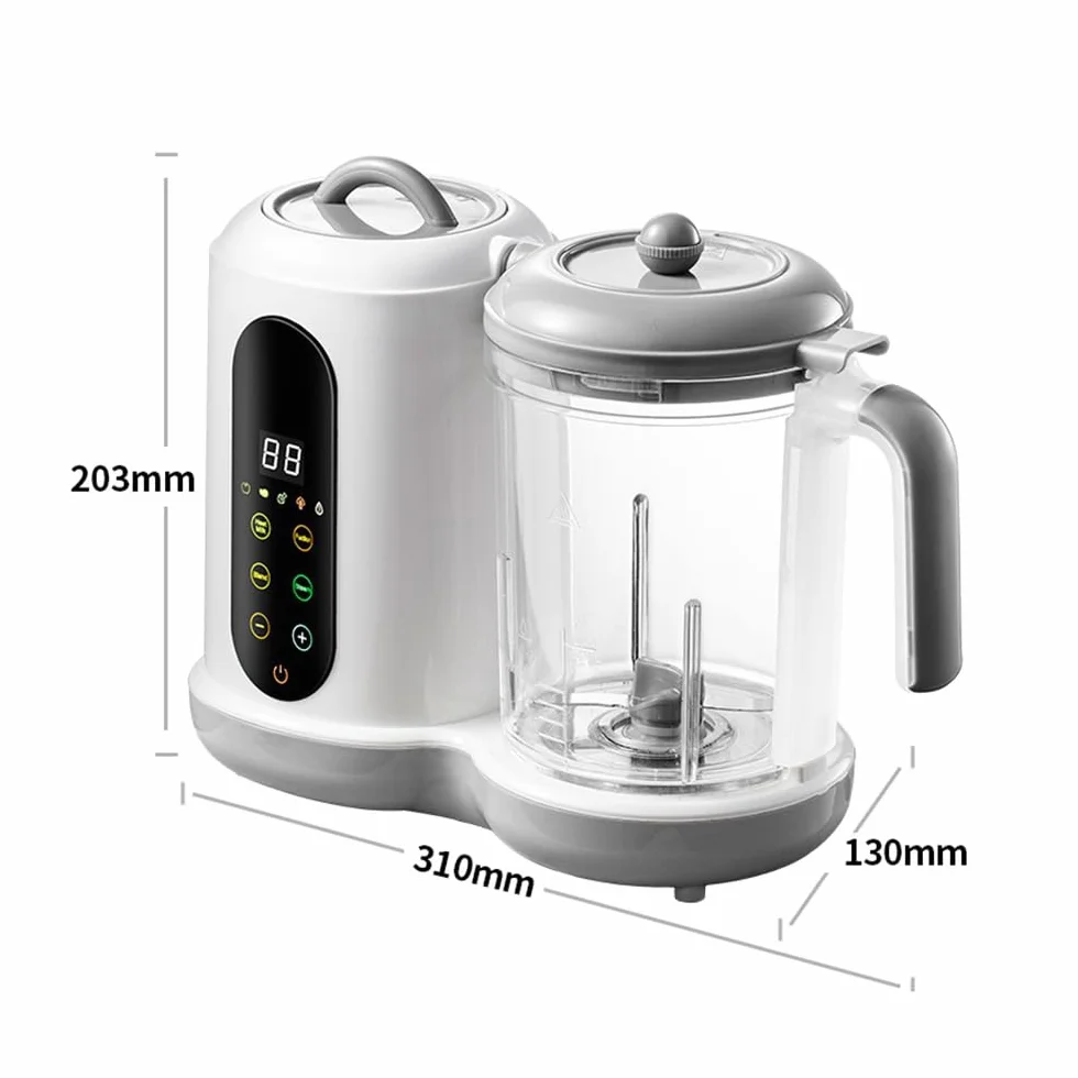 Frullatore da cucina per bambini 400 ml cottura a vapore multifunzione automatico touch screen puree