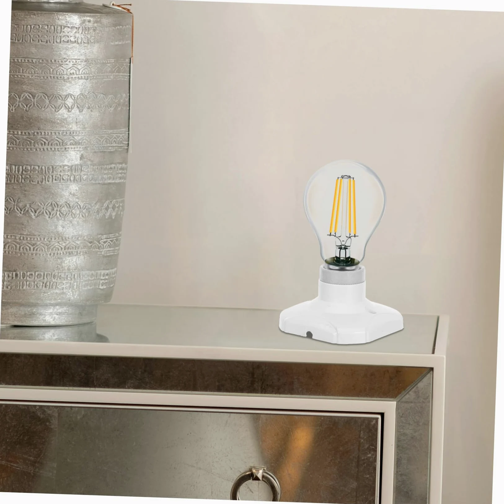 Uonlytech Portalampada E27 in Ceramica Bianca, 20 Pezzi, 250v, Installazione Facile, Base per Plafoniera e Sospensione, per Casa e Negozi
