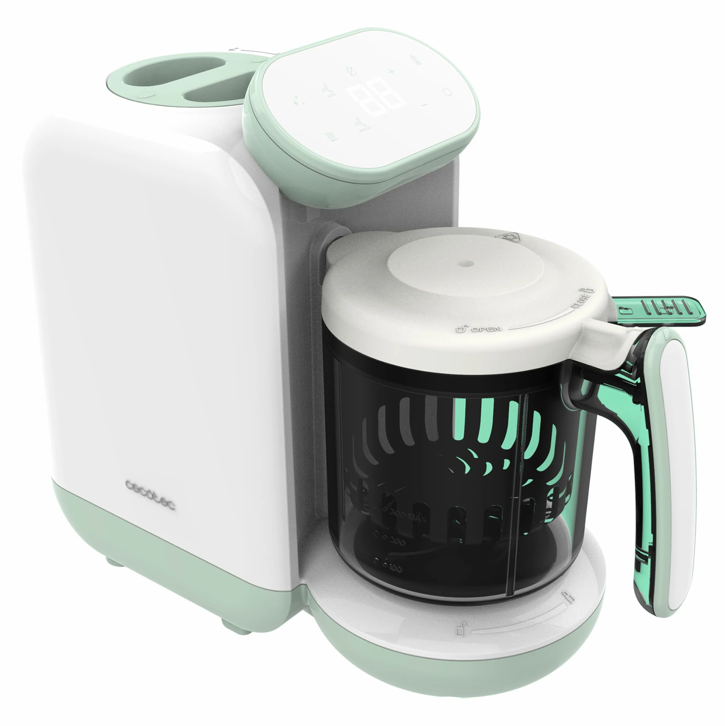 Cecotec Robot da Cucina per Bambini Nana BabyCare FoodProcessor, Frulla, Sterilizza, Riscalda Biberon, senza BPA