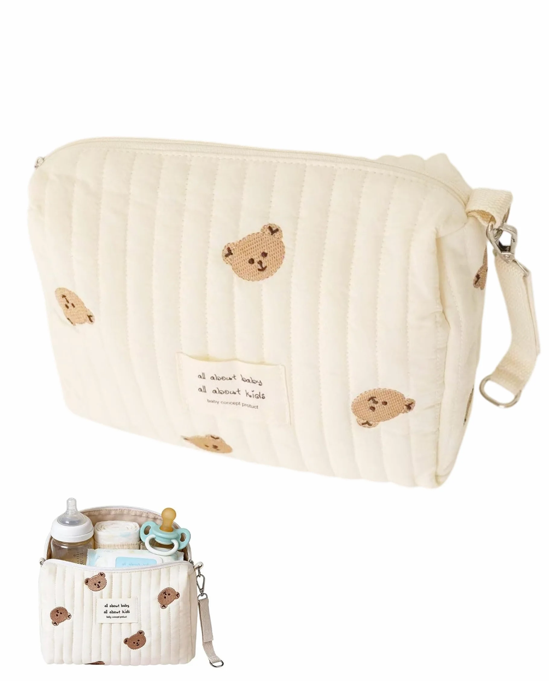 Borsa Mamma Passeggino Zaino Fasciatoio 25x17x10CM Parto Ospedale Neonato Porta Pannolini