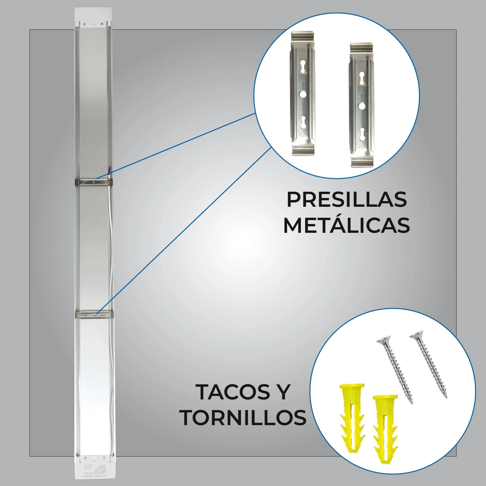 LED ATOMANT Plafoniera LED Lineare 120cm 90W CCT 3000-6500K 8500lm | Con selettore di colore CCT