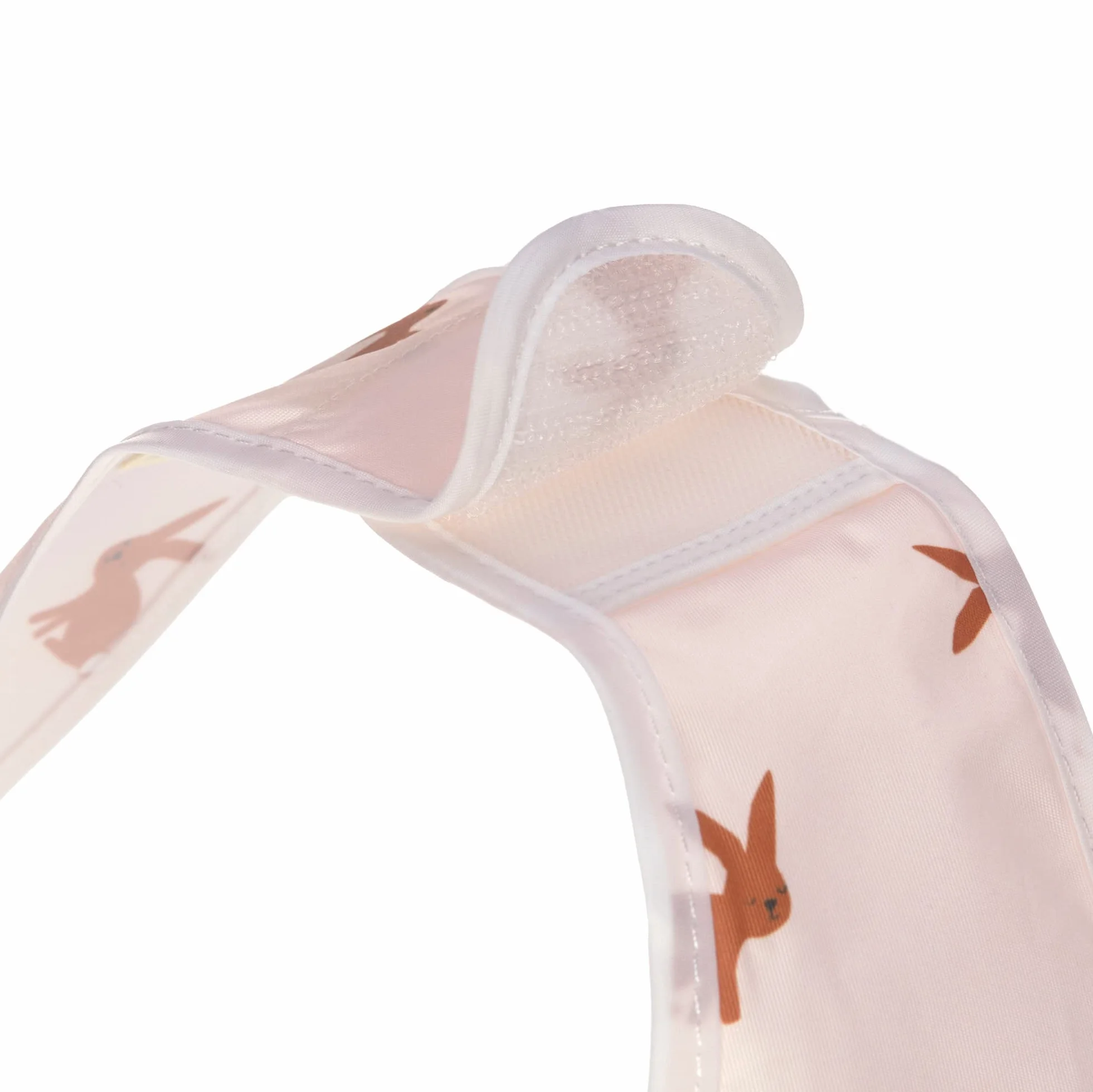 LÄSSIG Set di 2 bavaglini per neonati con chiusura in velcro idrorepellente Little Forest Rabbit