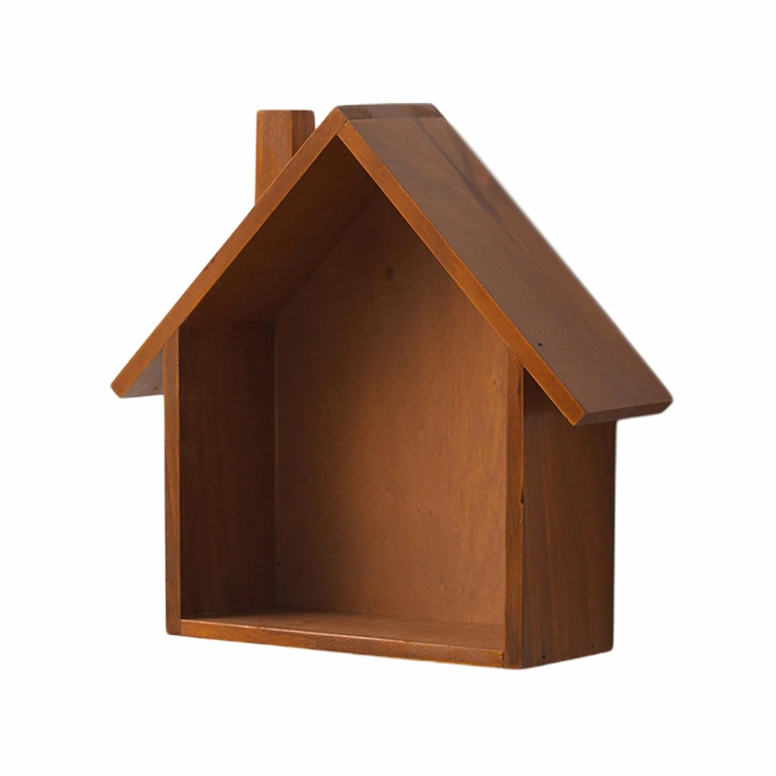 Scatola a Forma di Casa Scaffale di Curiosità per Cornice Decorativa