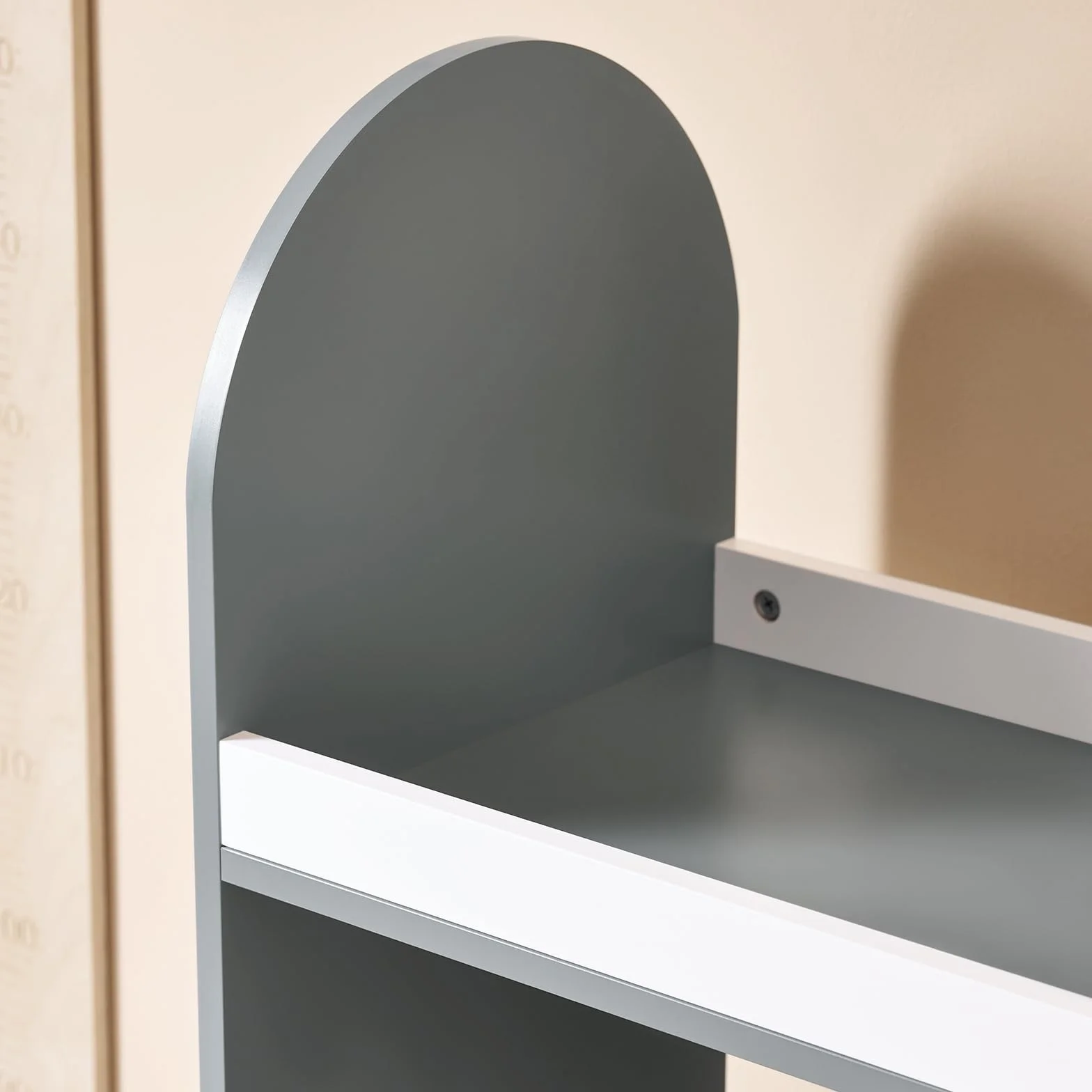 SoBuy Armadio Bambini 3 Scomparti Contenitore Tessuto Ganci Laterali Guardaroba Grigio 97x35x108 KMB40-HG