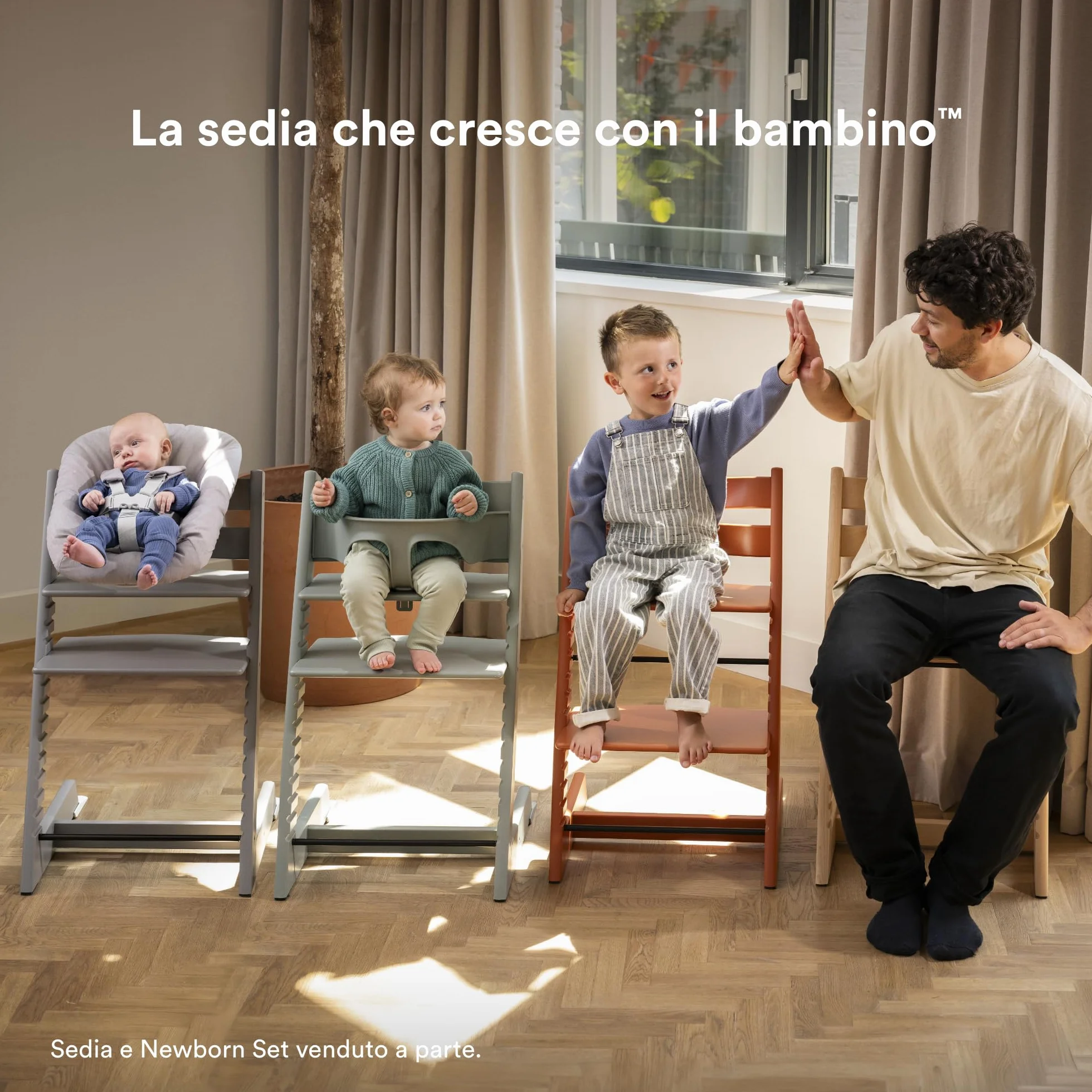 Stokke Tripp Trapp Baby Set 2 Glacier Green Seggiolone 6-36 mesi