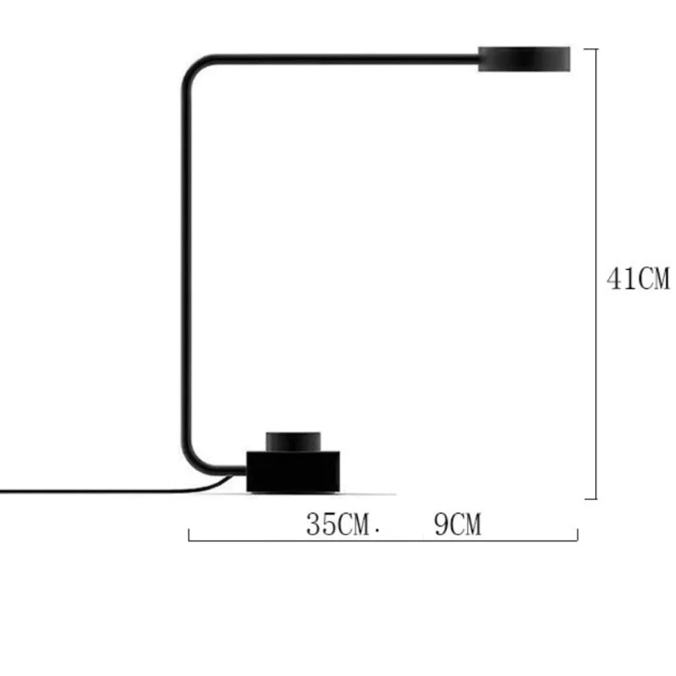 Lampada da scrivania a LED minimalista, lampada da comodino | Design minimalista, LED, metallo, senza sfarfallio, uso sul comodino dello studio