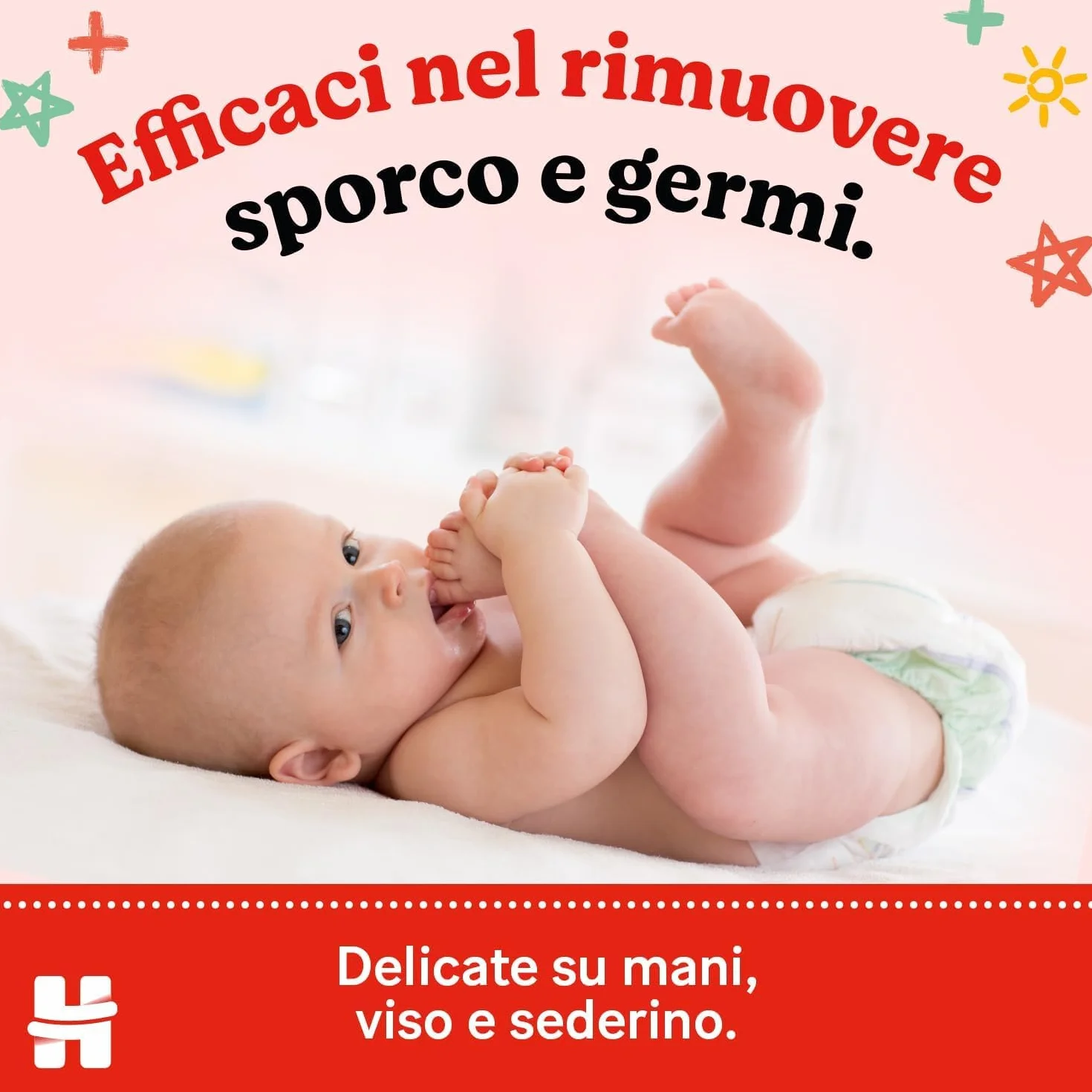 Huggies Everyday Salviette neonato 560 Salviette umidificate 99% acqua pura 65% fibre assorbenti naturali