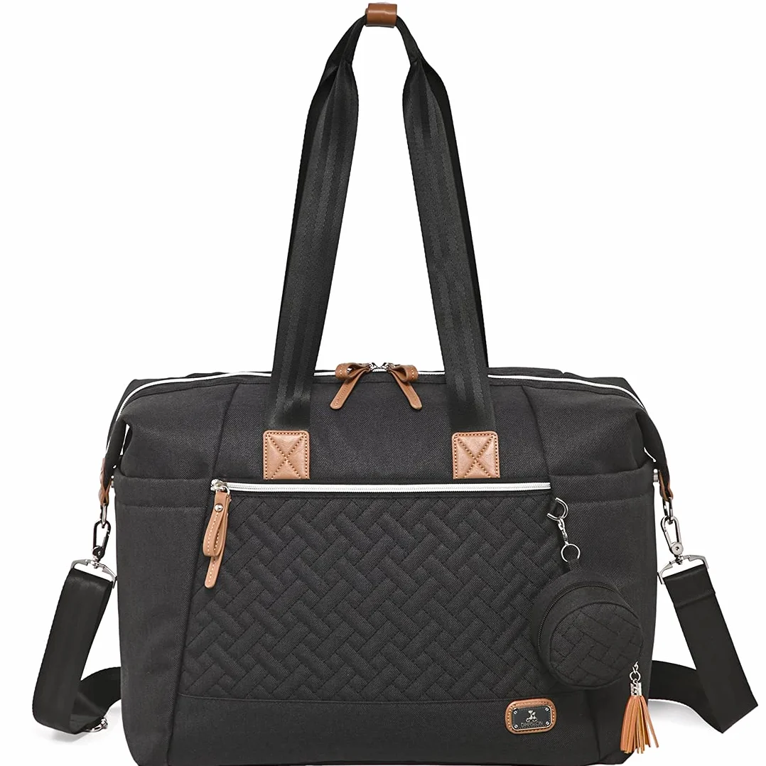 Borsa fasciatoio per neonati grande elegante da viaggio con porta ciuccio