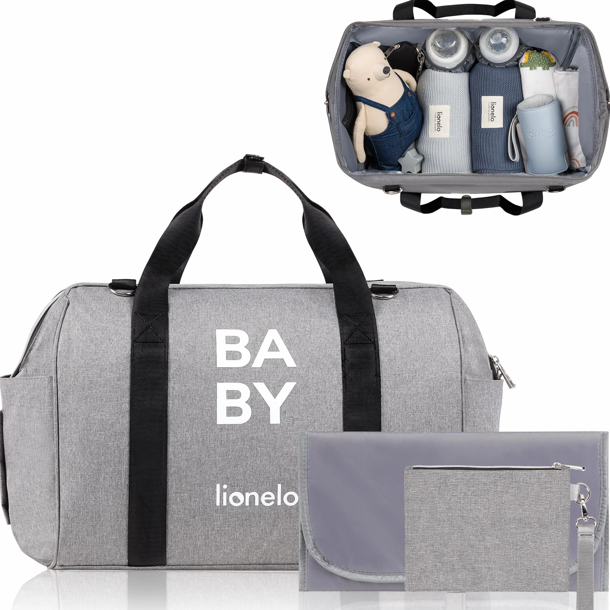 lionelo Ida Mom Bag Borsa termica per passeggino BLUE
