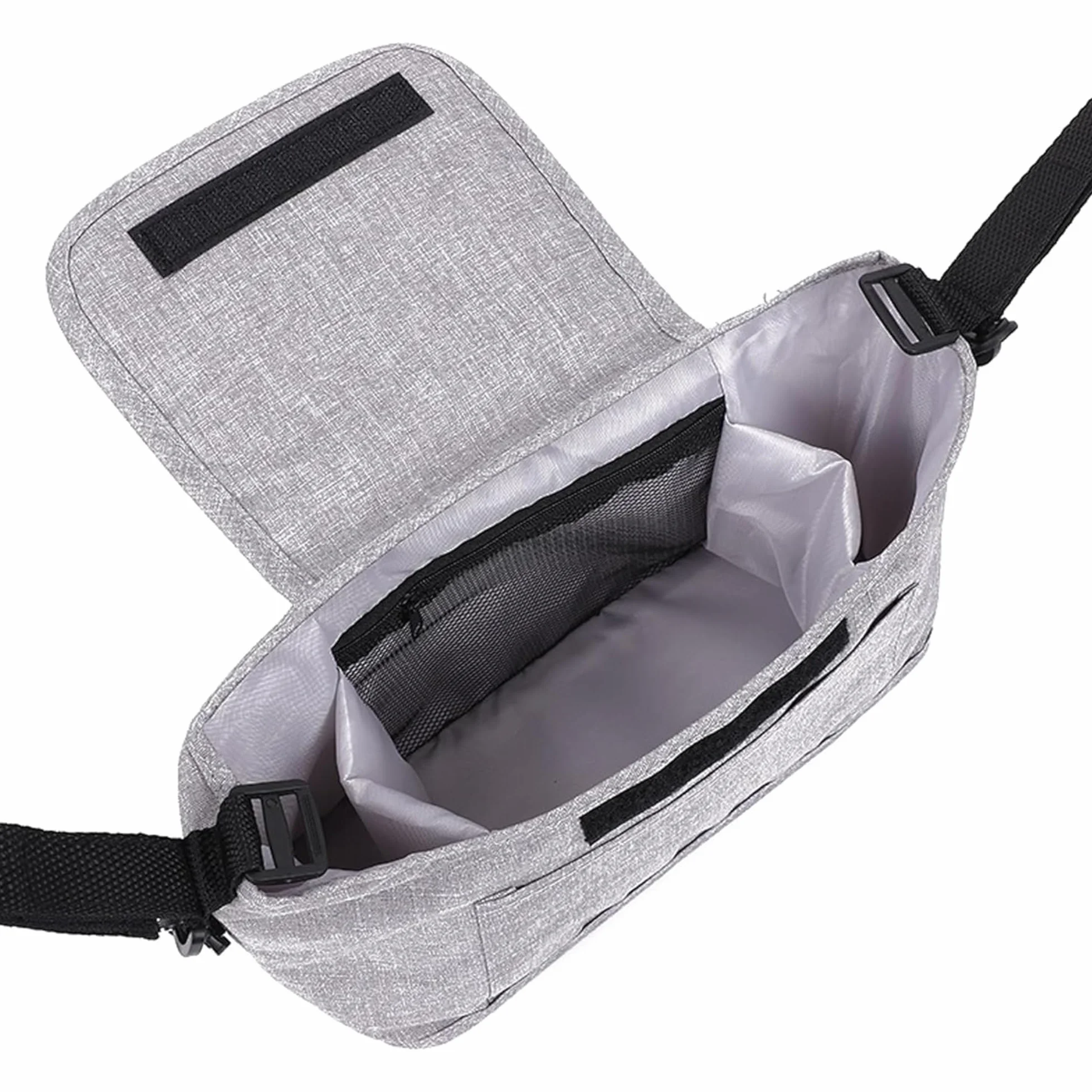 Borsa Organizer per Passeggino Universale Impermeabile con Portabicchieri (Grigio)