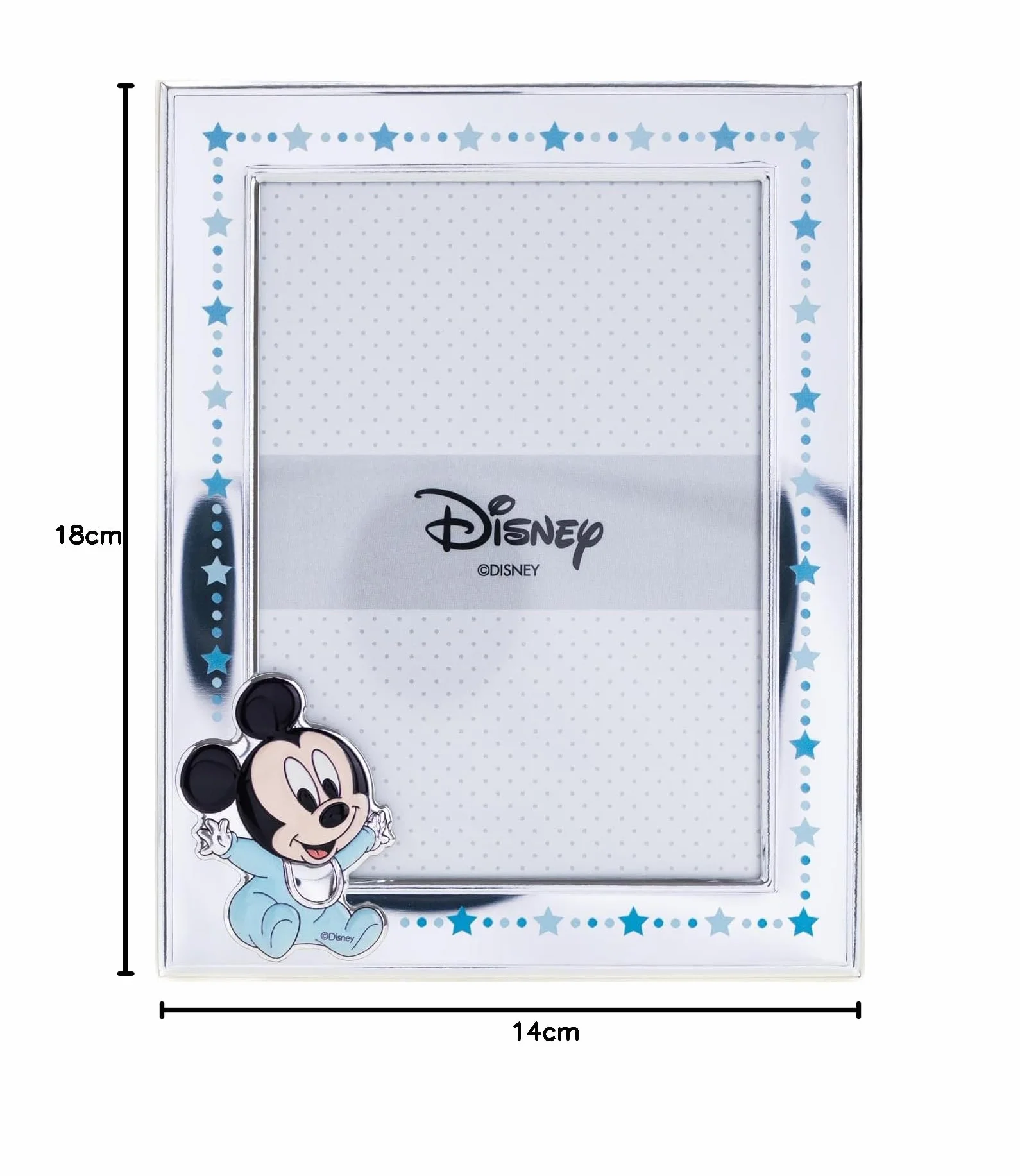 VALENTI & CO. Disney Baby Topolino Cornice Portafoto Argento 9x13 cm