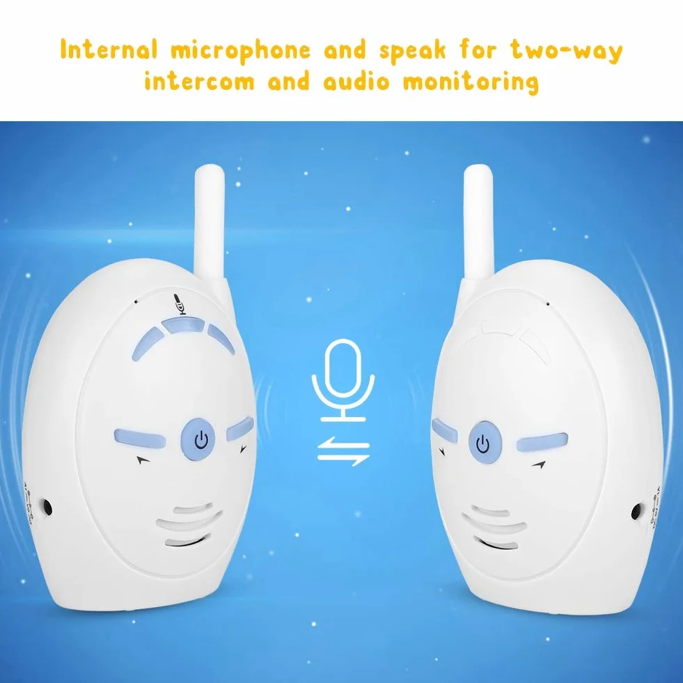 Baby Monitor Digital Audio, Sistema di Sorveglianza con Audio Bidirezionale e Allarme di Sicurezza per Casa/Bambino/Animale Domestico