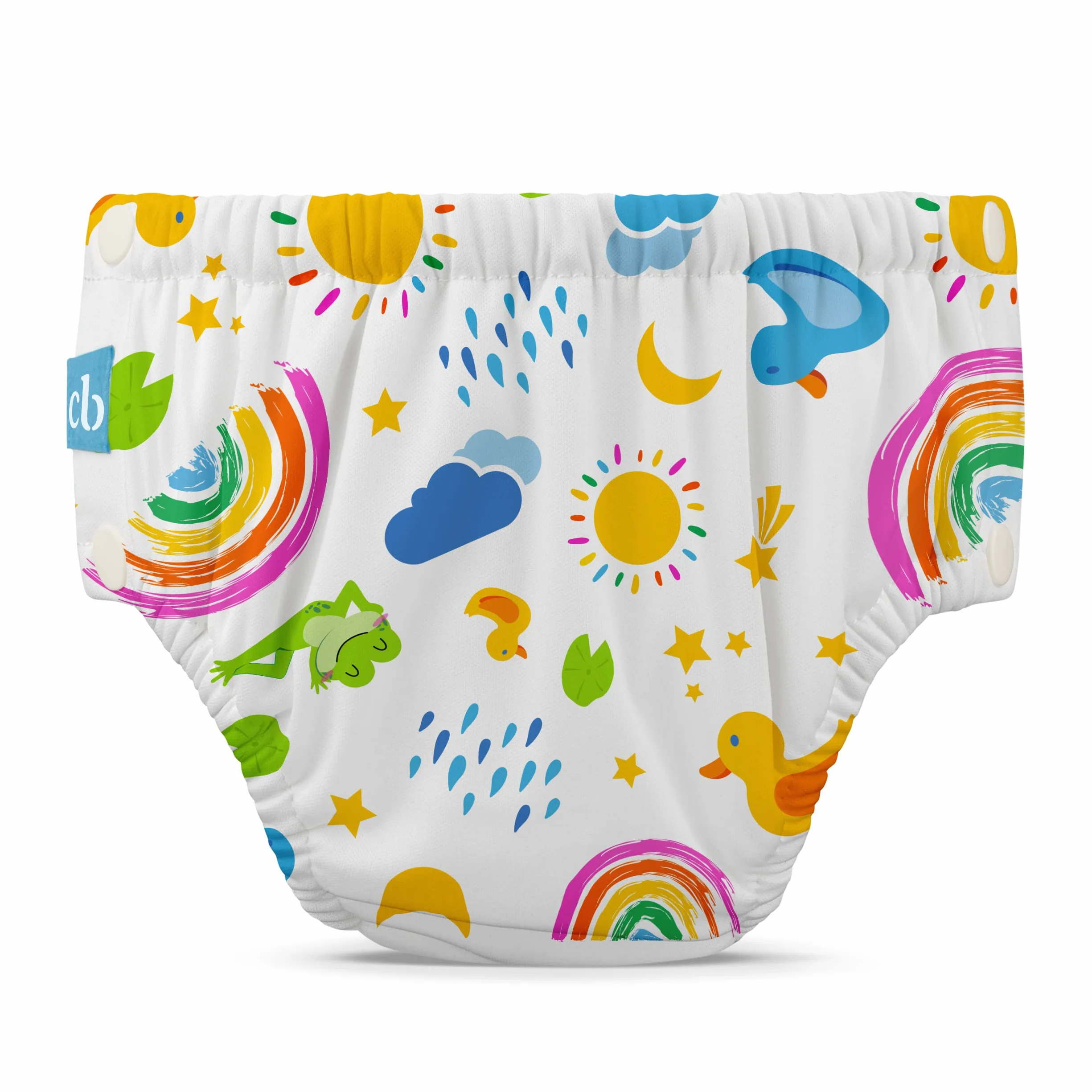 Charlie Banana Pannolino da nuoto riutilizzabile impermeabile Hello Sunshine S