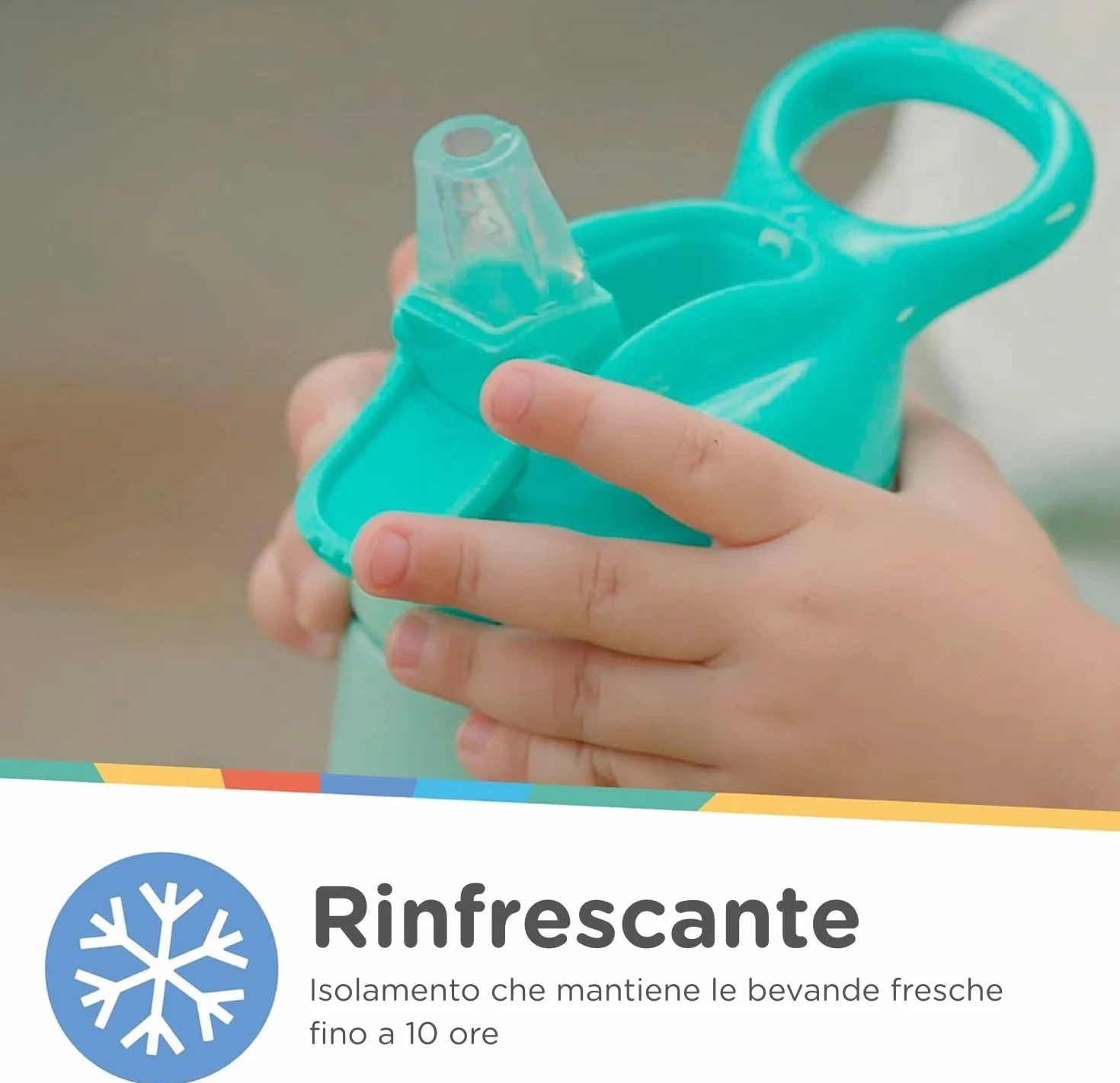 Nuby Bottiglia in Acciaio Inox Flip-It Reflex da Viaggio 300ml Rosa Bicchiere Antigoccia per Bambini