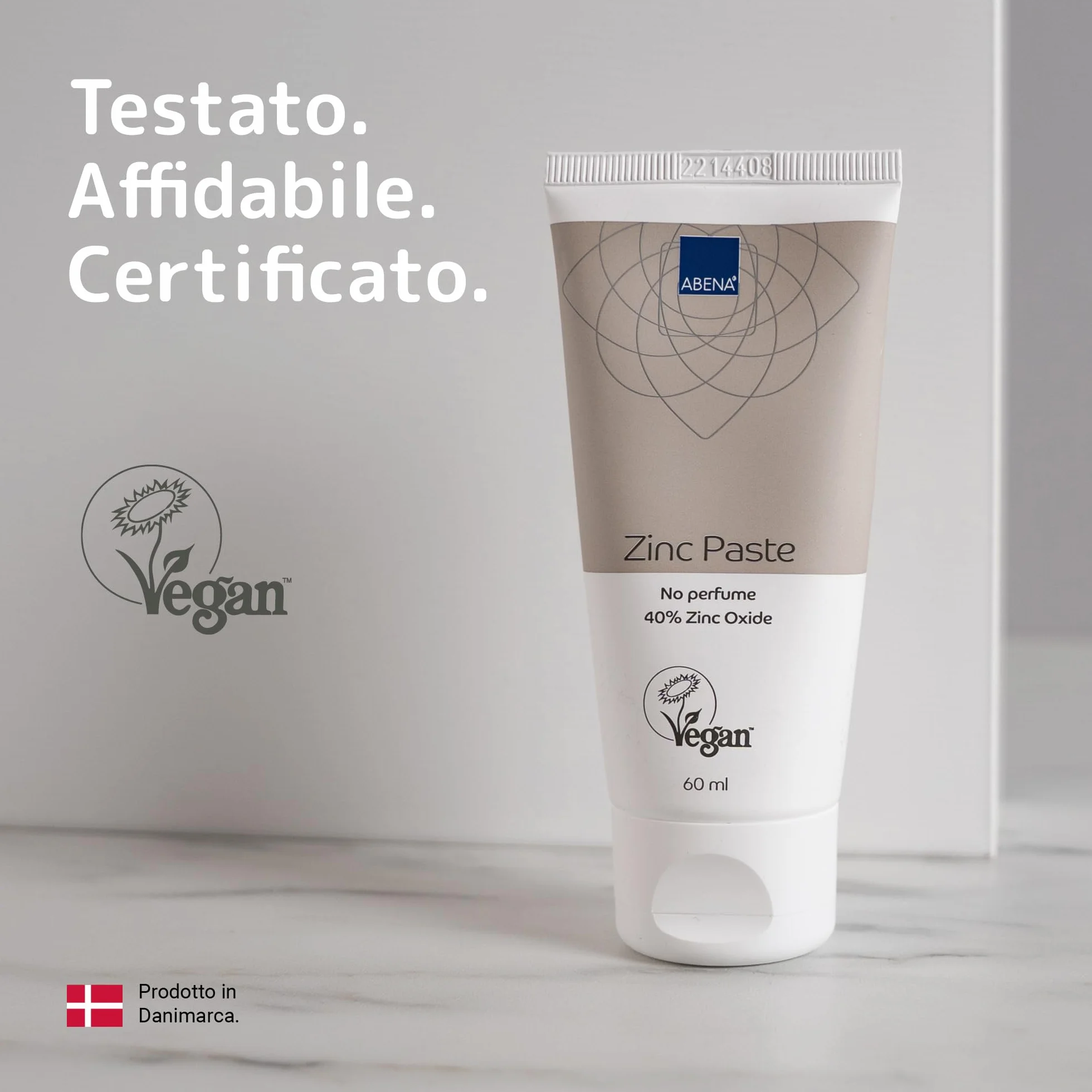 ABENA pasta di zinco 60 ml 40% ossido di zinco barriera repellente lenitivo pelle
