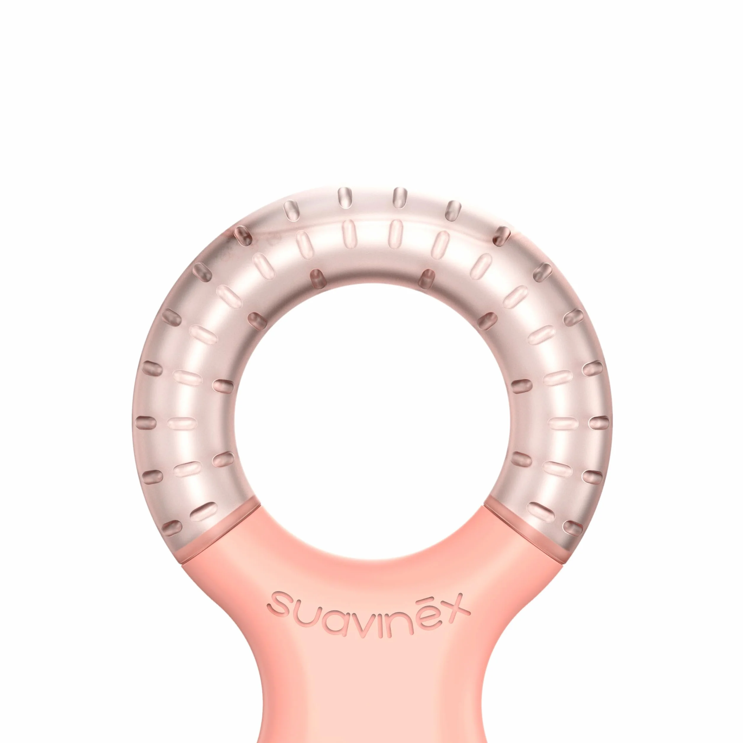 Suavinex Massaggiagengive Refrigerante Anello Dentizione Rinfrescante Rilievi Rosa 4 mesi