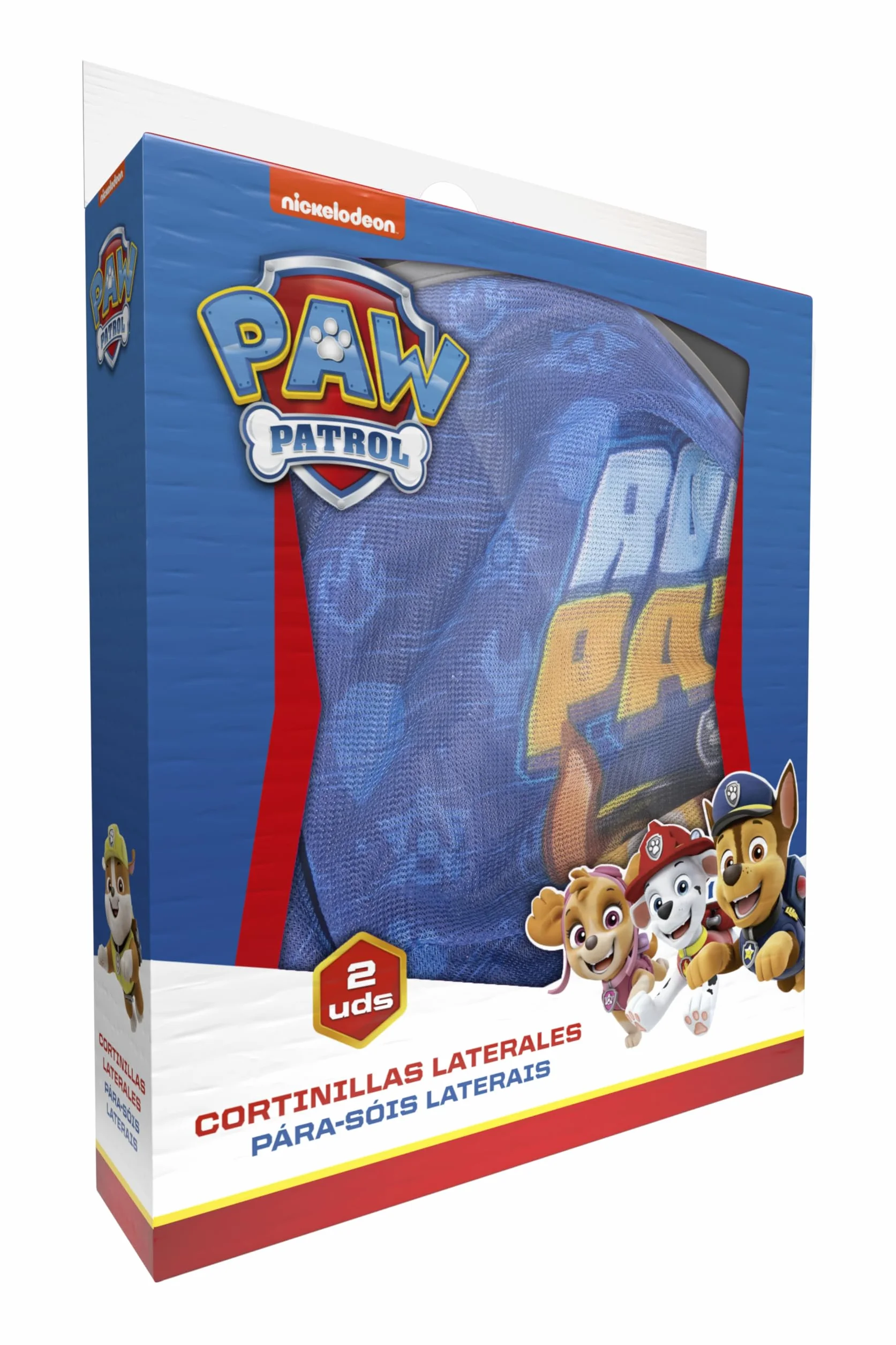 Paw Patrol zasłony boczne mikroperforowane Chase Marshall ochrona przeciwsłoneczna 2 sztuki