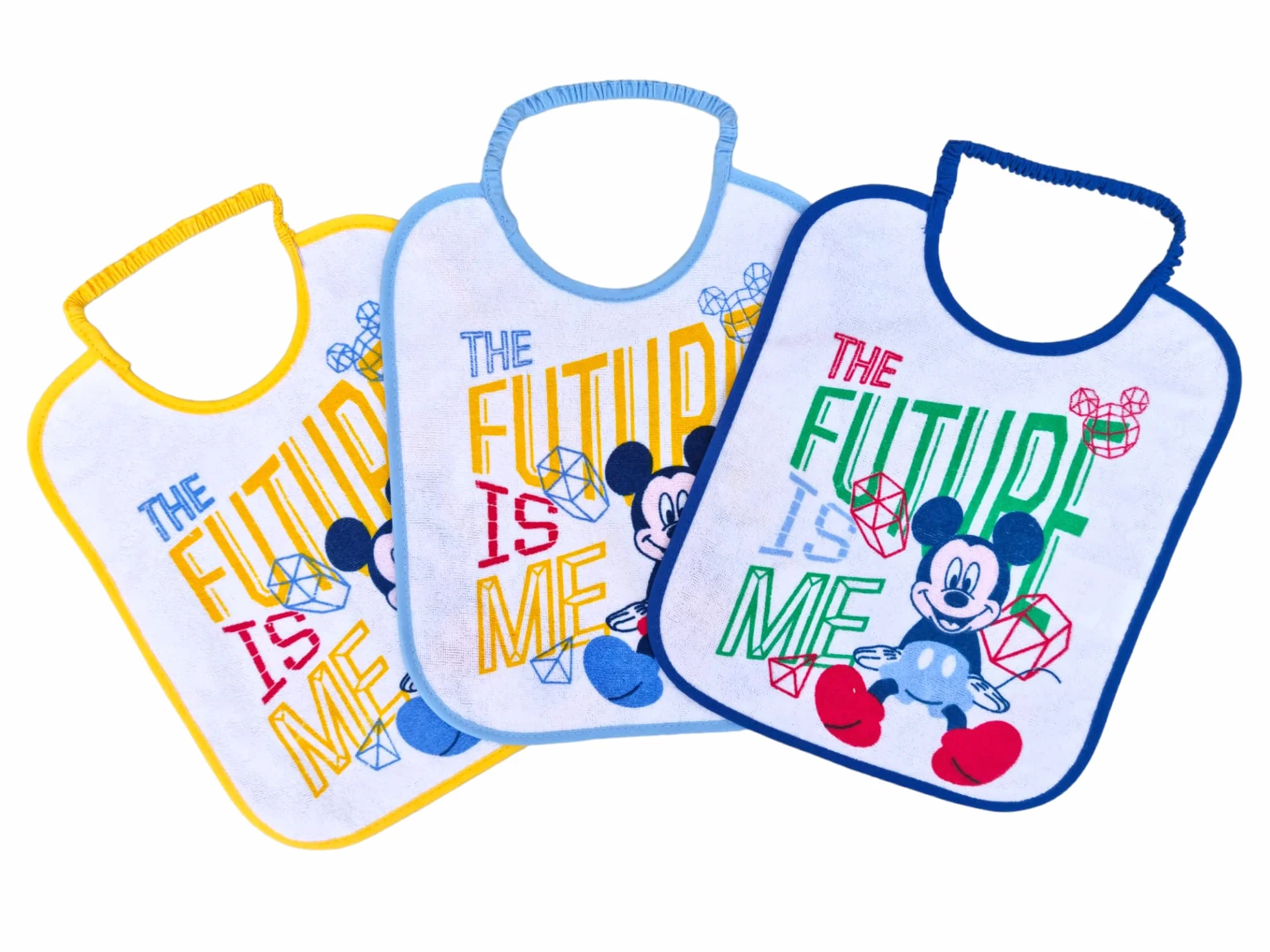 Ellepi bavaglini disney asilo pappa elastico cotone impermeabili