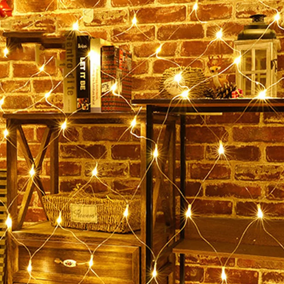 Luci Solari Esterno LED Catena Luminosa Solari Tenda Luminosa Impermeabile 8 modalità Tenda Luci Natale Decorative per Giardino,Patio,Cancello,Matrimonio,Festa Color 3x2m Solar Style