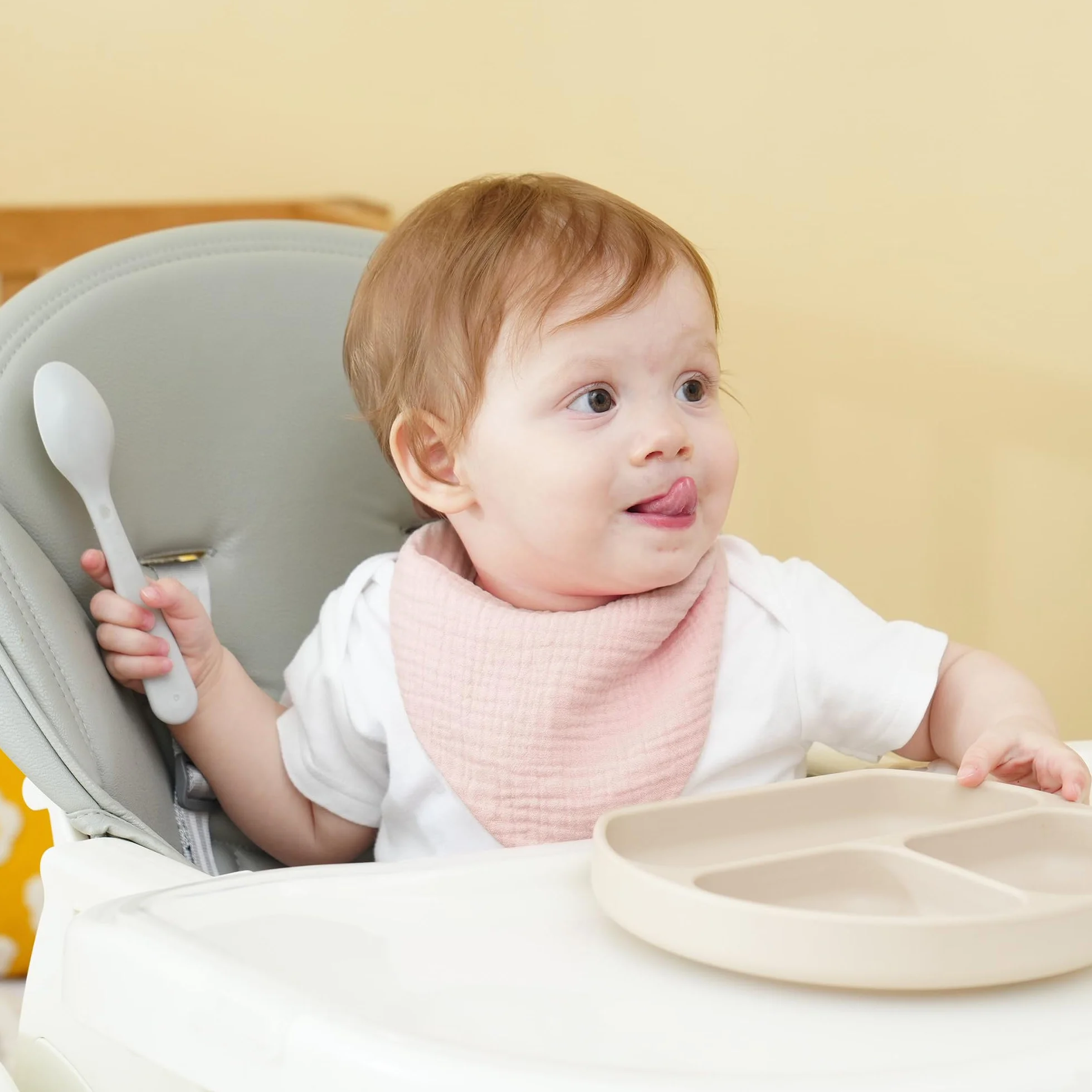 Bavaglini Neonato Mussola 6 Pezzi Triangolo Regolabili Bambino Ragazzi