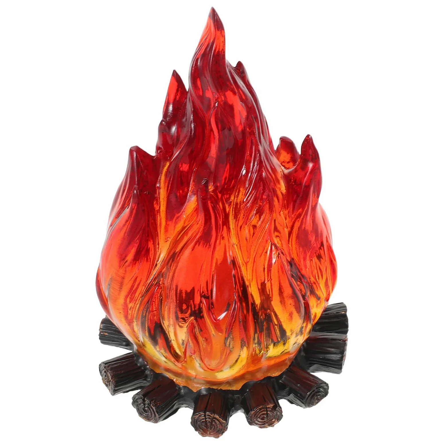 Luce Notturna per Falò LED con Effetto Fiamma Artificiale Lampada Decorativa per Fuoco Finto Luce da Campeggio Portatile per Esterni per Decorazioni Festive Interne ed Esterne