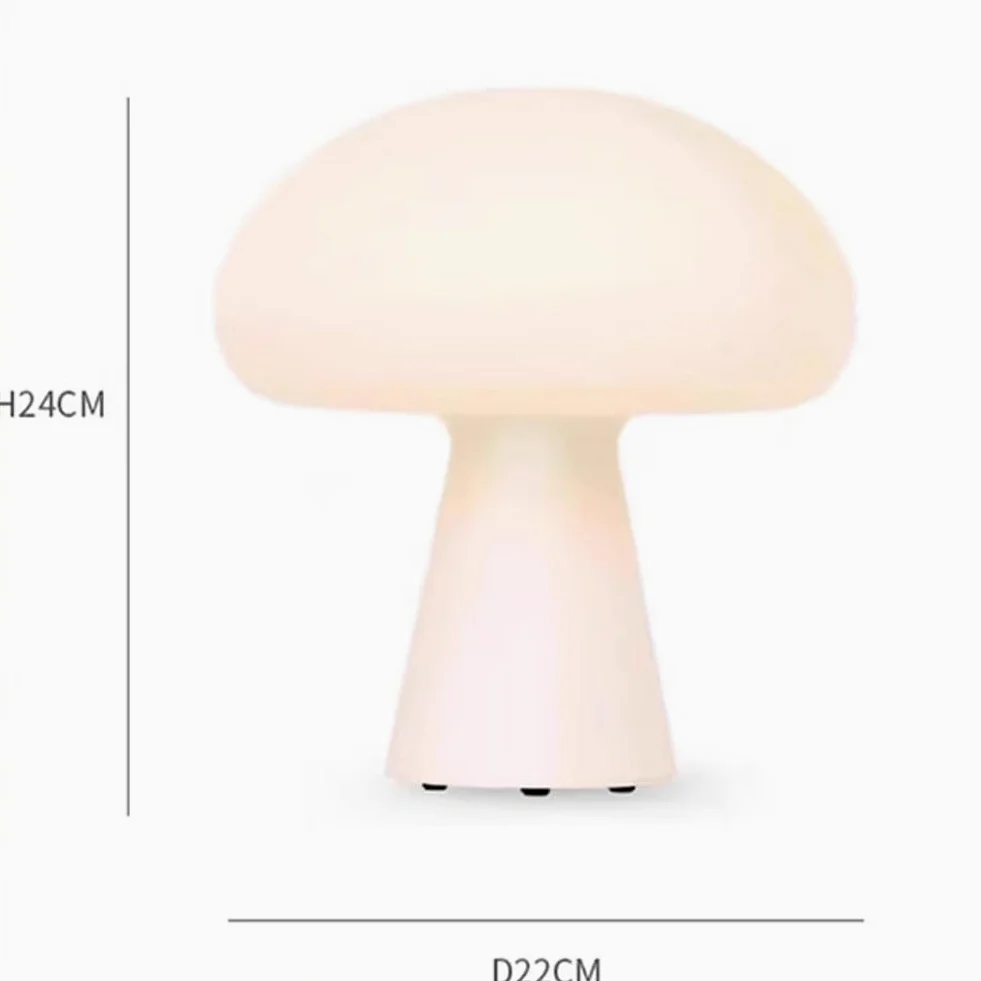 Lampada da Tavolo a LED Ricaricabile con Interruttore a Tocco Dimmerabile Luce da Tavolo a Fungo Lampada Decorativa per Interni Senza Fili Luce Notturna Fungo A Batteria Illuminazione