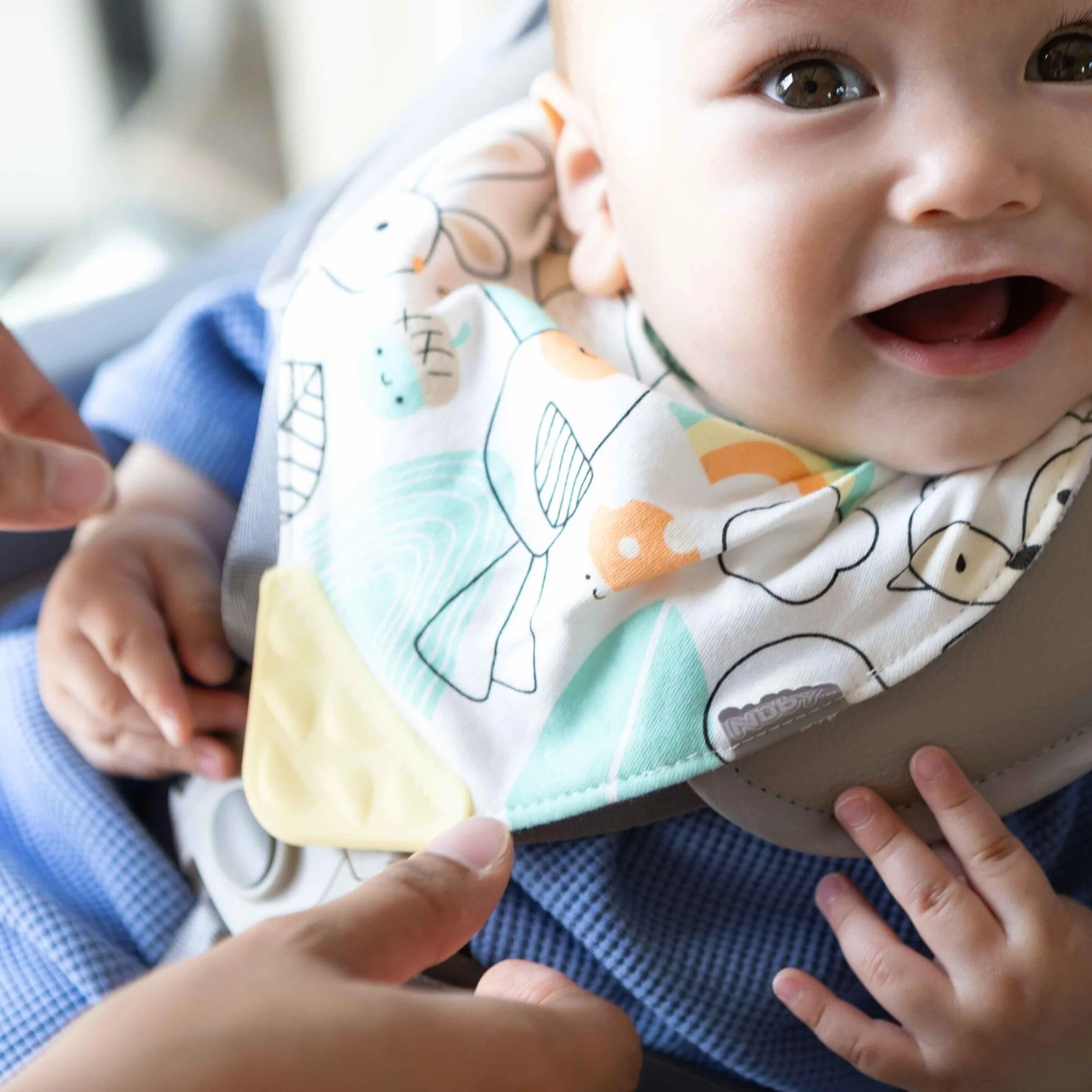 Nuby Bavaglini per dentizione a bandana 3 sztuki