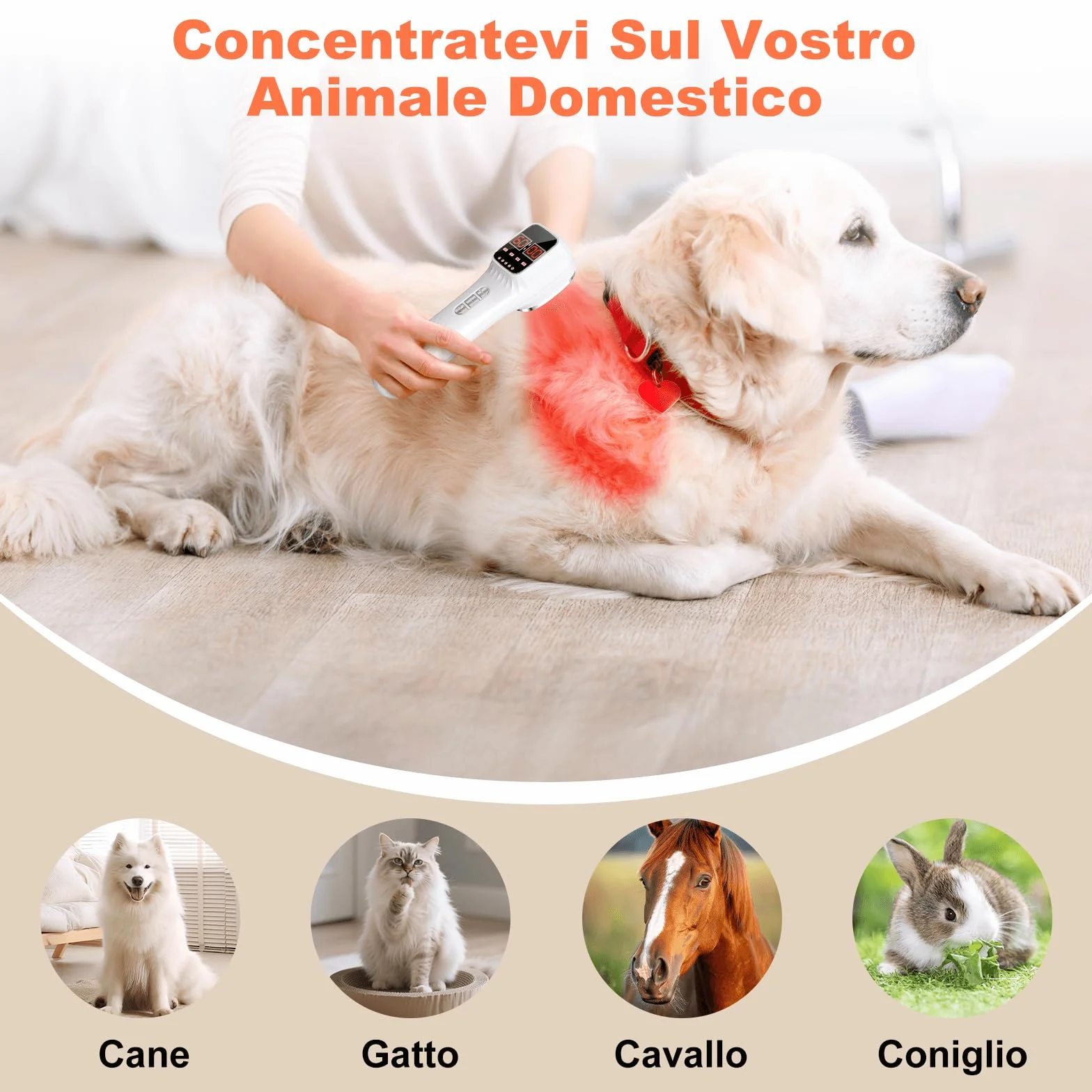 Dispositivo portatile con luce rossa e supporto, 16×650 + 3×808 Quattro modalità operative e funzione timer a 12 livelli Il dispositivo con luce rossa include un display a LED e occhiali protettivi