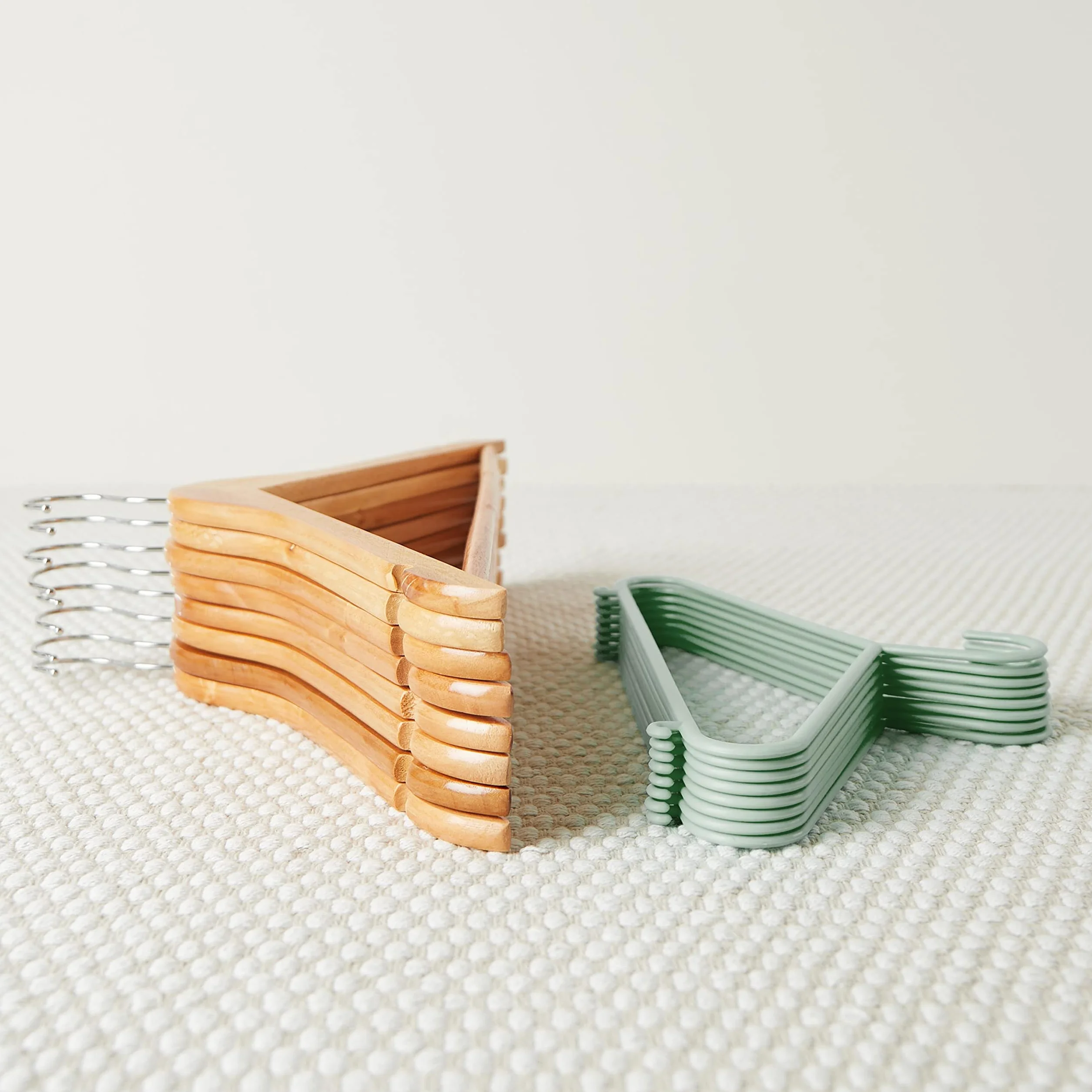 Bieco Grucce appendiabiti per bambini 8 pezzi colore menta 30 cm plastica