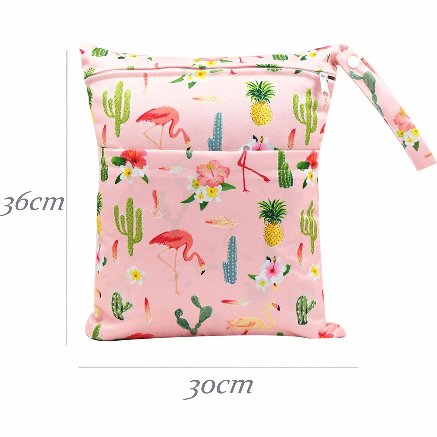 Wetbag Borsa Pannolini Lavabili Riutilizzabile Impermeabile Doppia Cerniera Neonato Organizzatore Viaggi