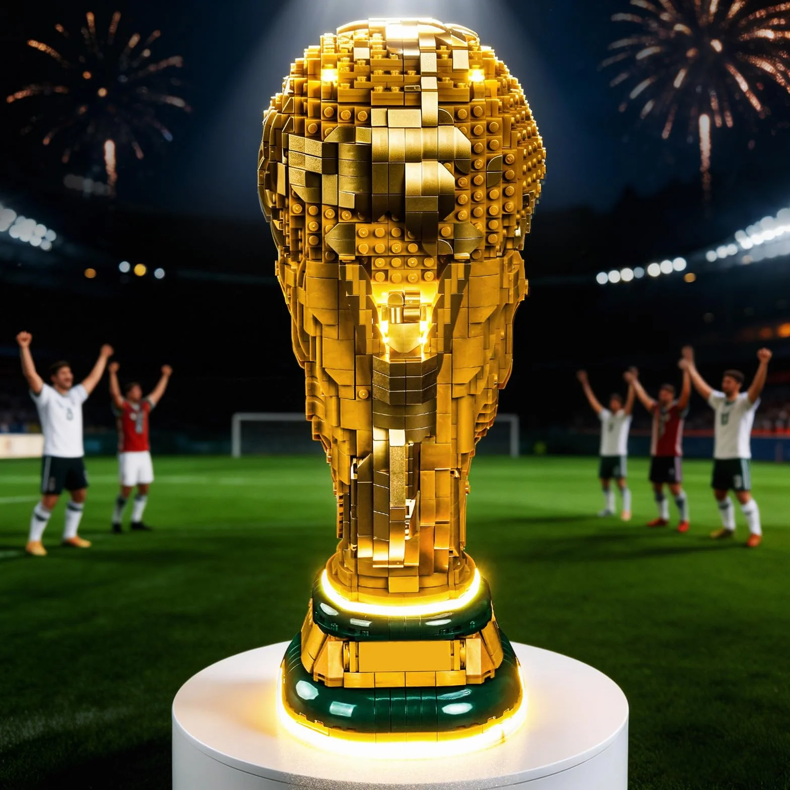 Set di luci a LED compatibile con Lego FIFA World Cup Official Trophy 43020 (non un modello), set di illuminazione decorativa compatibile con Lego 43020 FIFA World Cup Official Trophy