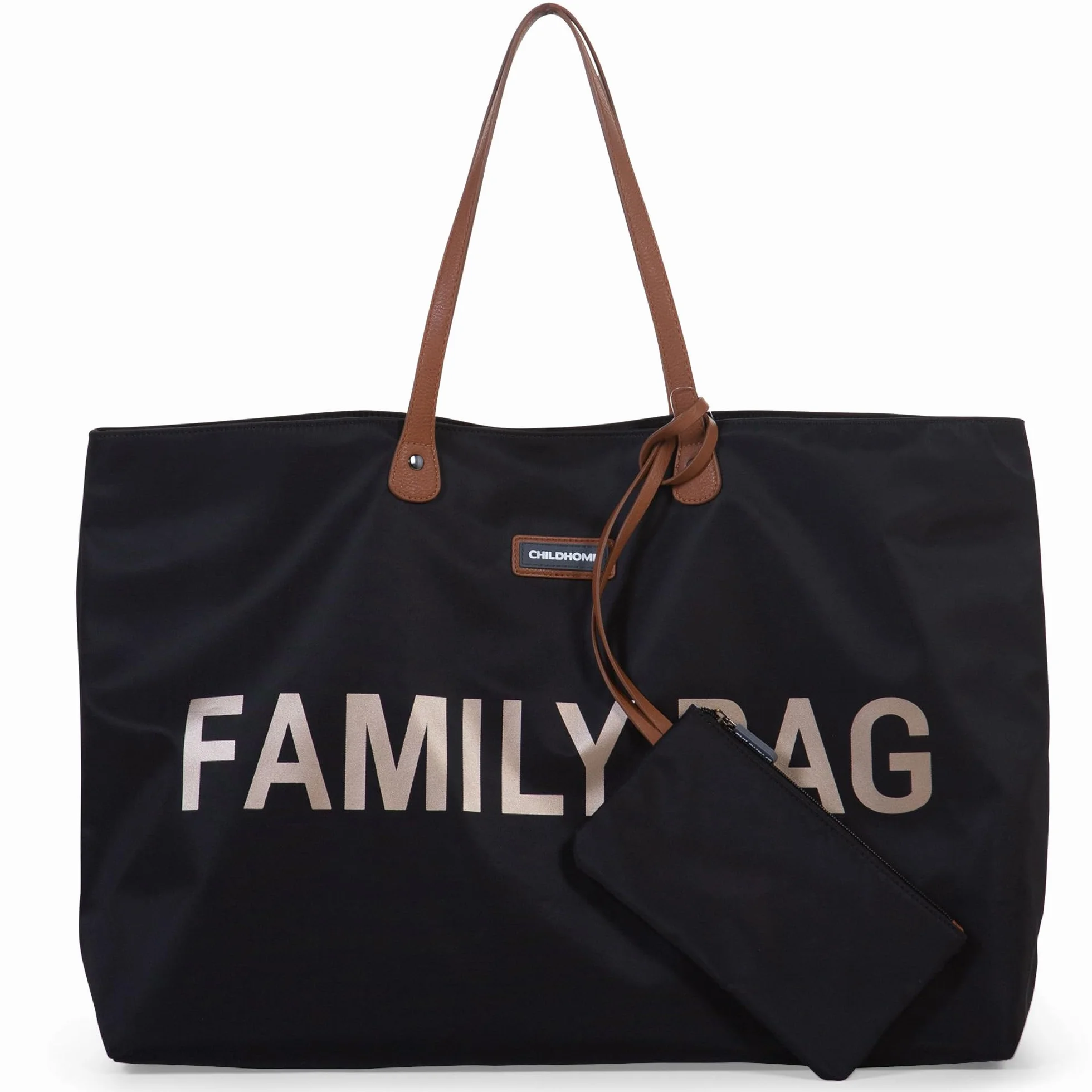 CHILDHOME Family Bag Borsa Fasciatoio Borsa da Viaggio Weekend Grande Capacità Nero e Oro
