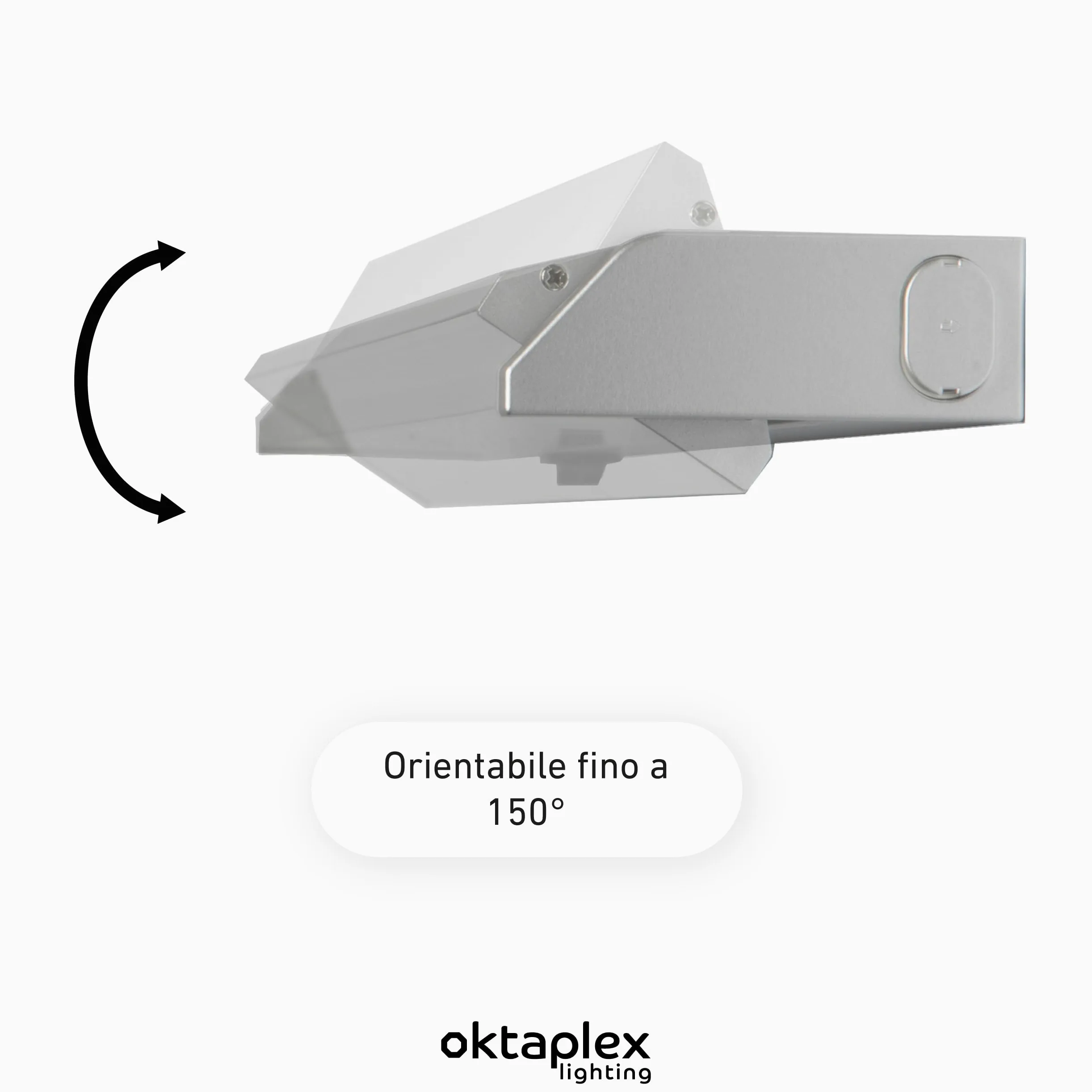 Oktaplex set da 3 Rota barra LED sottopensile orientabile 91 cm | 1615 lm e 14,6 W, 3000 K bianco caldo su 230 V, corpo orientabile in alluminio argento con interruttore
