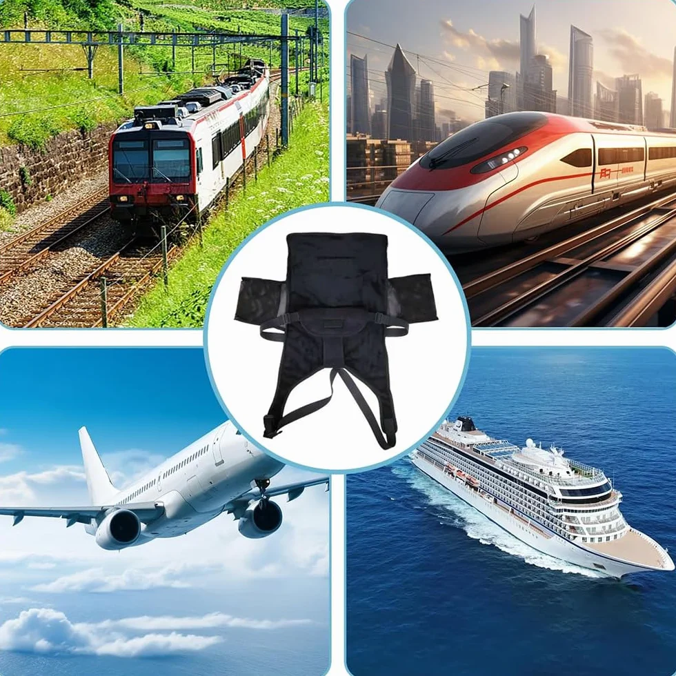 YGCHEN Amaca da Viaggio per Aereo, Lettino Pieghevole e Leggero per Neonati, Accessorio per Sedile Aereo