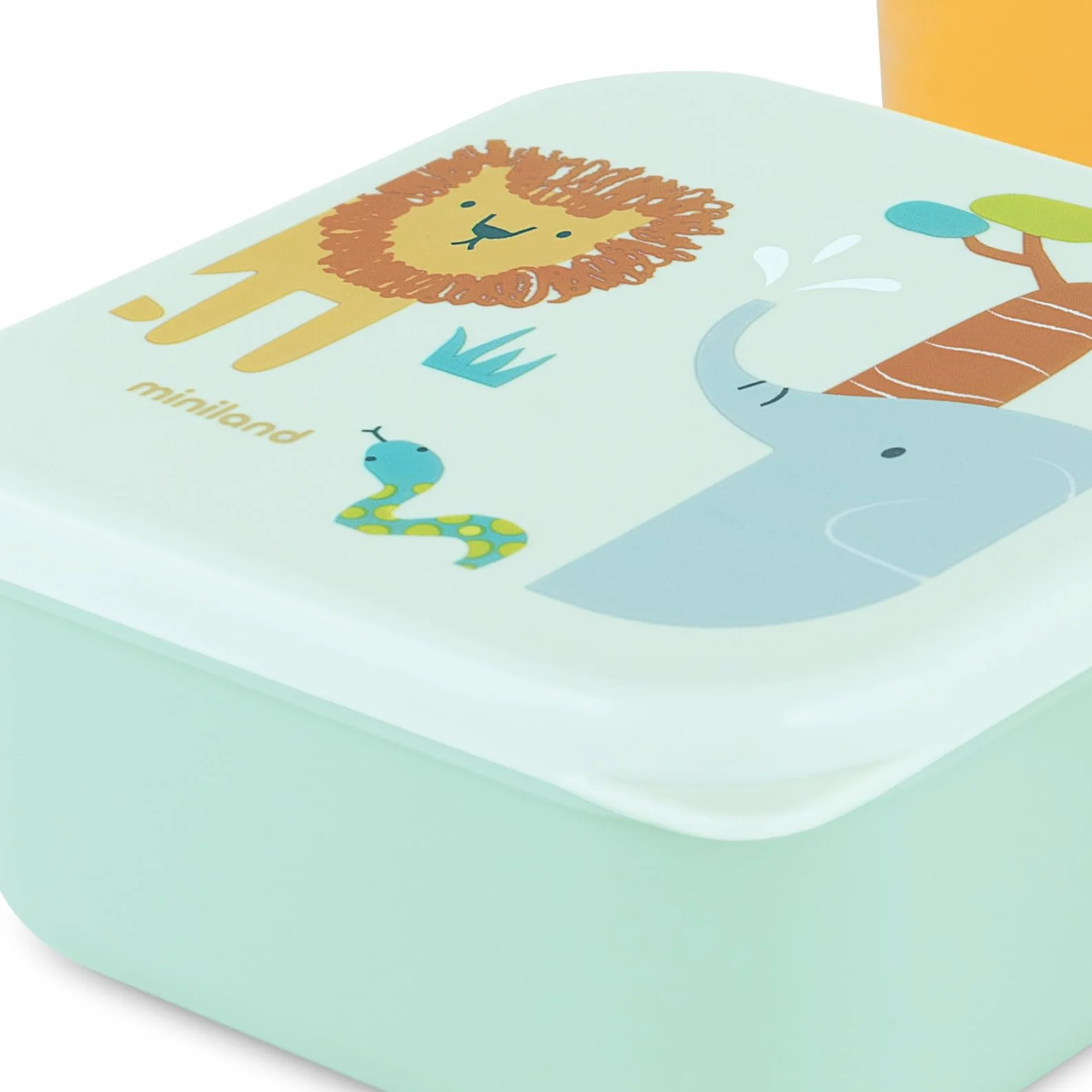 Miniland Set 3 Contenitori per Alimenti per Bambini, Scatole Pranzo Impilabili, Lavabili in Lavastoviglie, Senza BPA