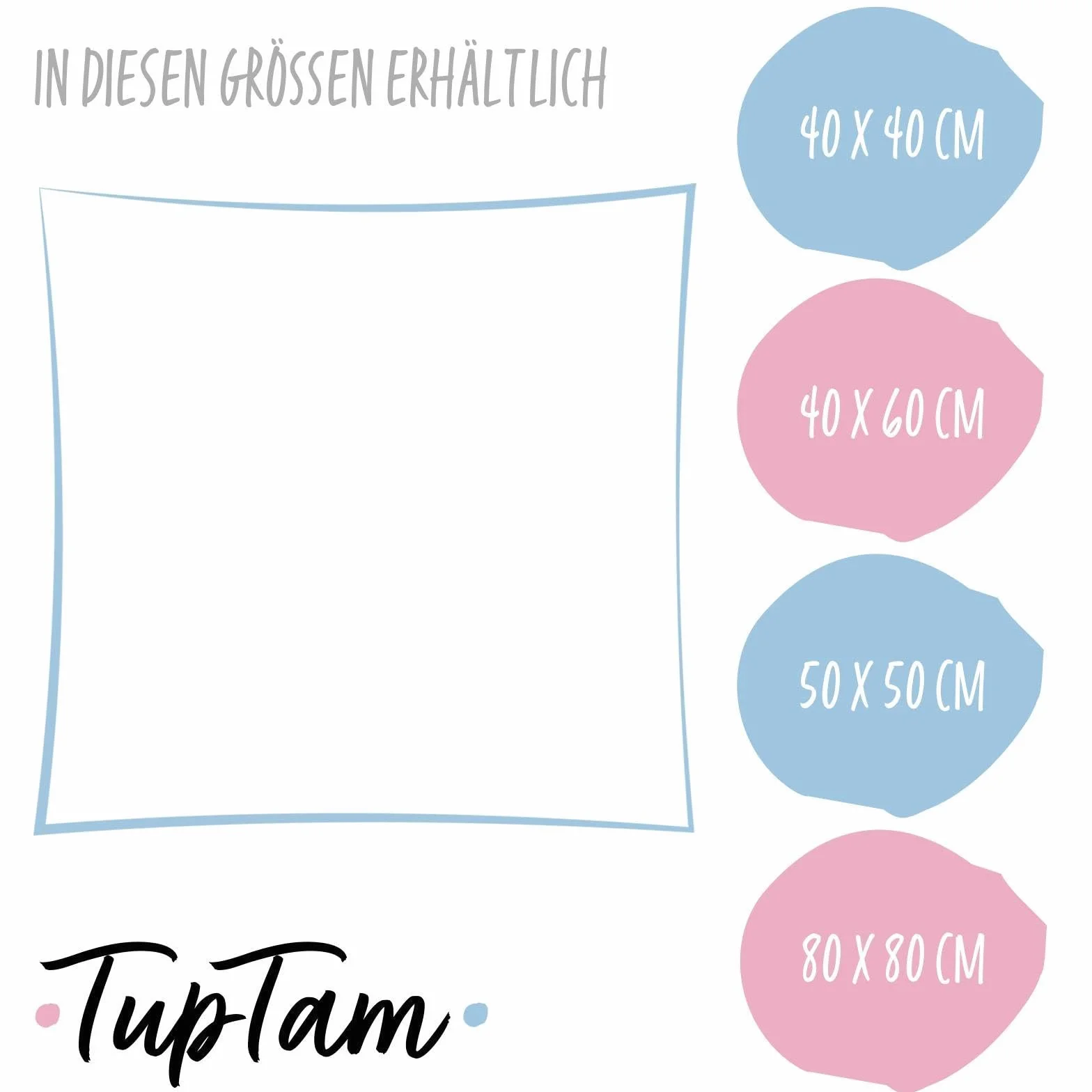 TupTam Federa per Cuscini Bambini Motivi Decorativi Cuccioli addormentati Beige 40 x 60 cm