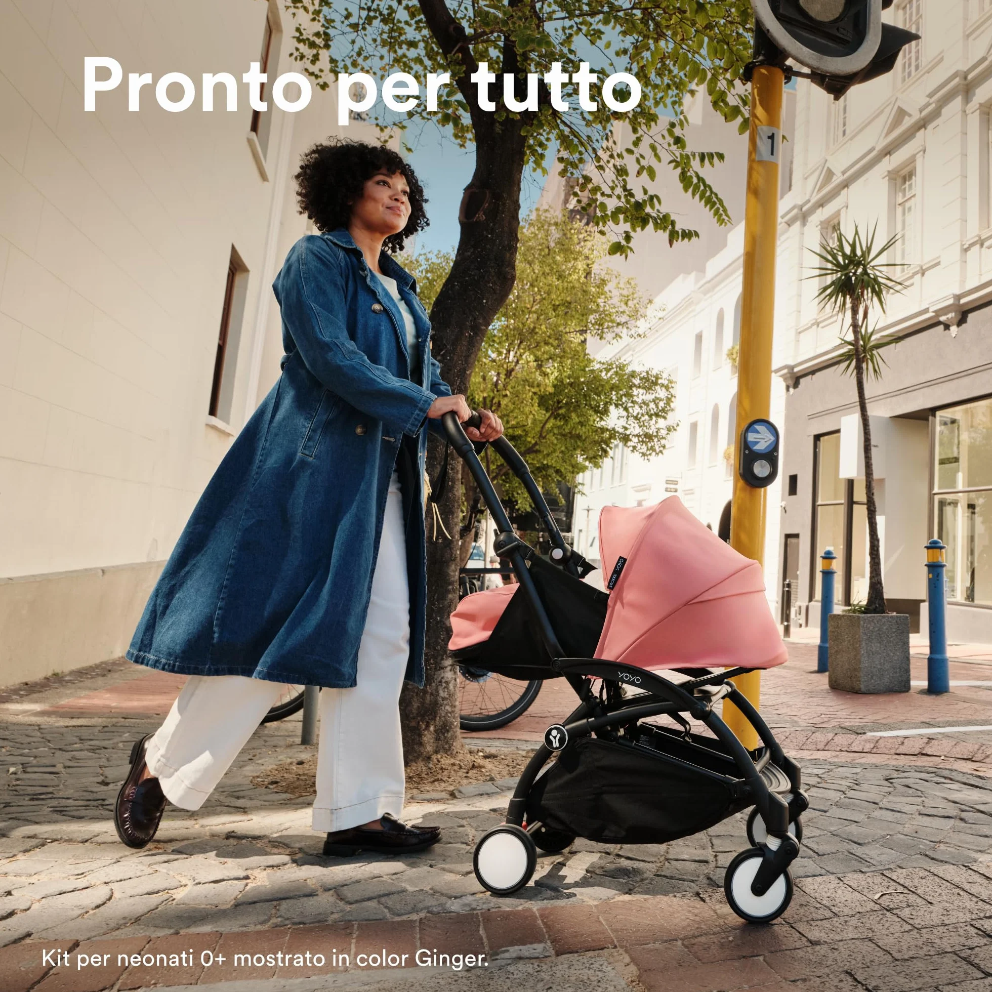 Stokke YOYO3 Passeggino con Newborn Pack - Telaio Nero, 6+ Color Pack Air France Blue, 0+ Newborn Pack Air France Blue