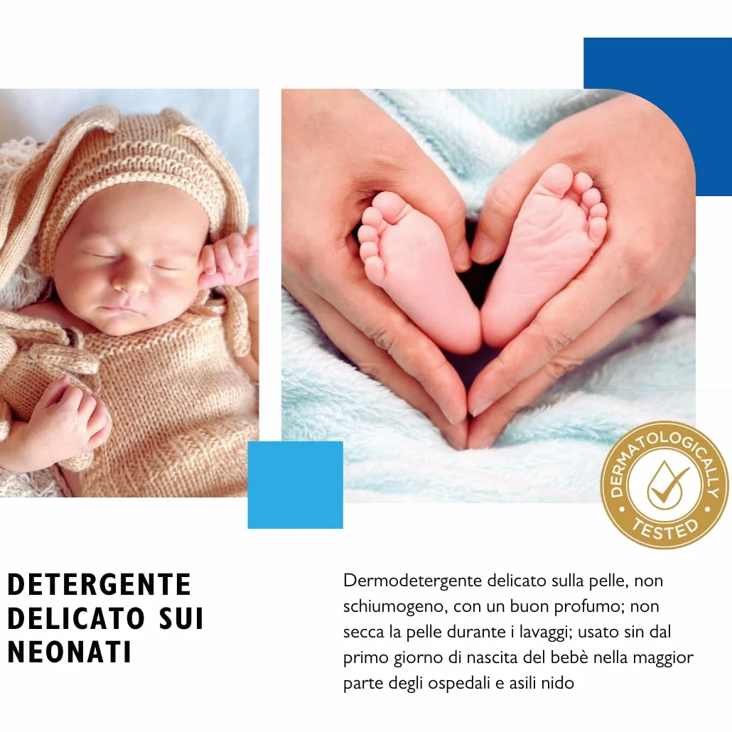 BioDerm Dermoliquido Detergente per Pelli Sensibili e Igiene Intima 1000 ml