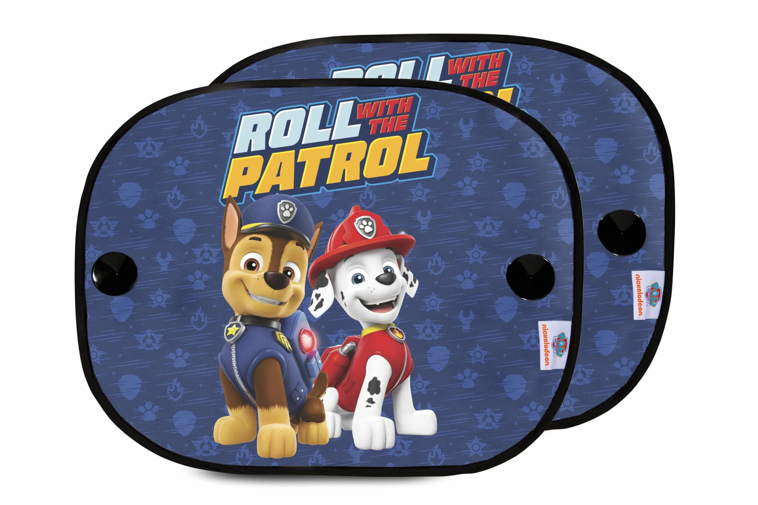 Paw Patrol zasłony boczne mikroperforowane Chase Marshall ochrona przeciwsłoneczna 2 sztuki