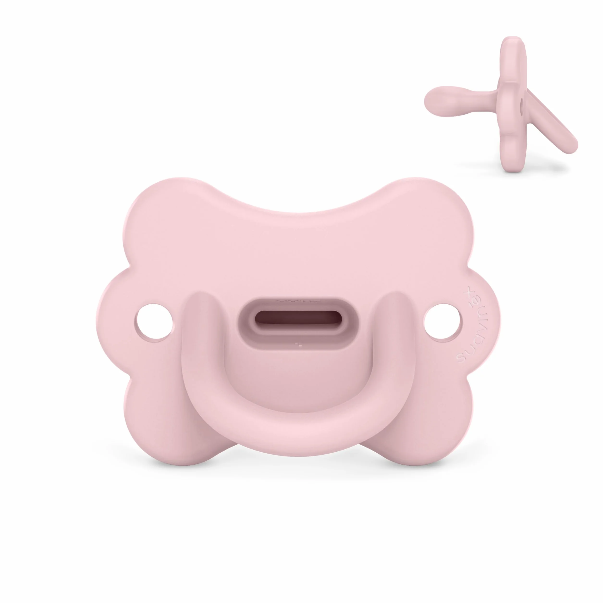 Suavinex Ciuccio Tutto Silicone Neonati 0/6 Mesi Tettarella Fisiologica Sx Pro Rosa