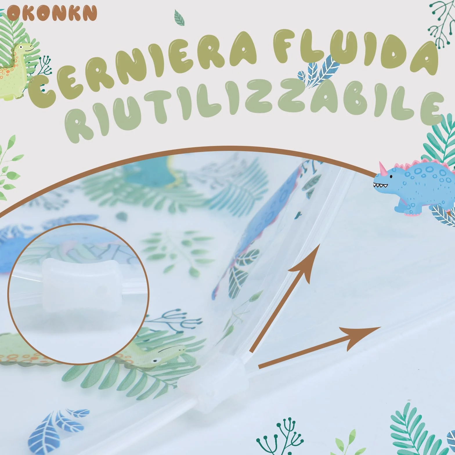 OKONKN Bustine Corredino Neonato Ospedale Sacchetti Cambio Riutilizzabili Asilo Viaggi Idea Regalo Future Mamme Dinosauro Flamingo