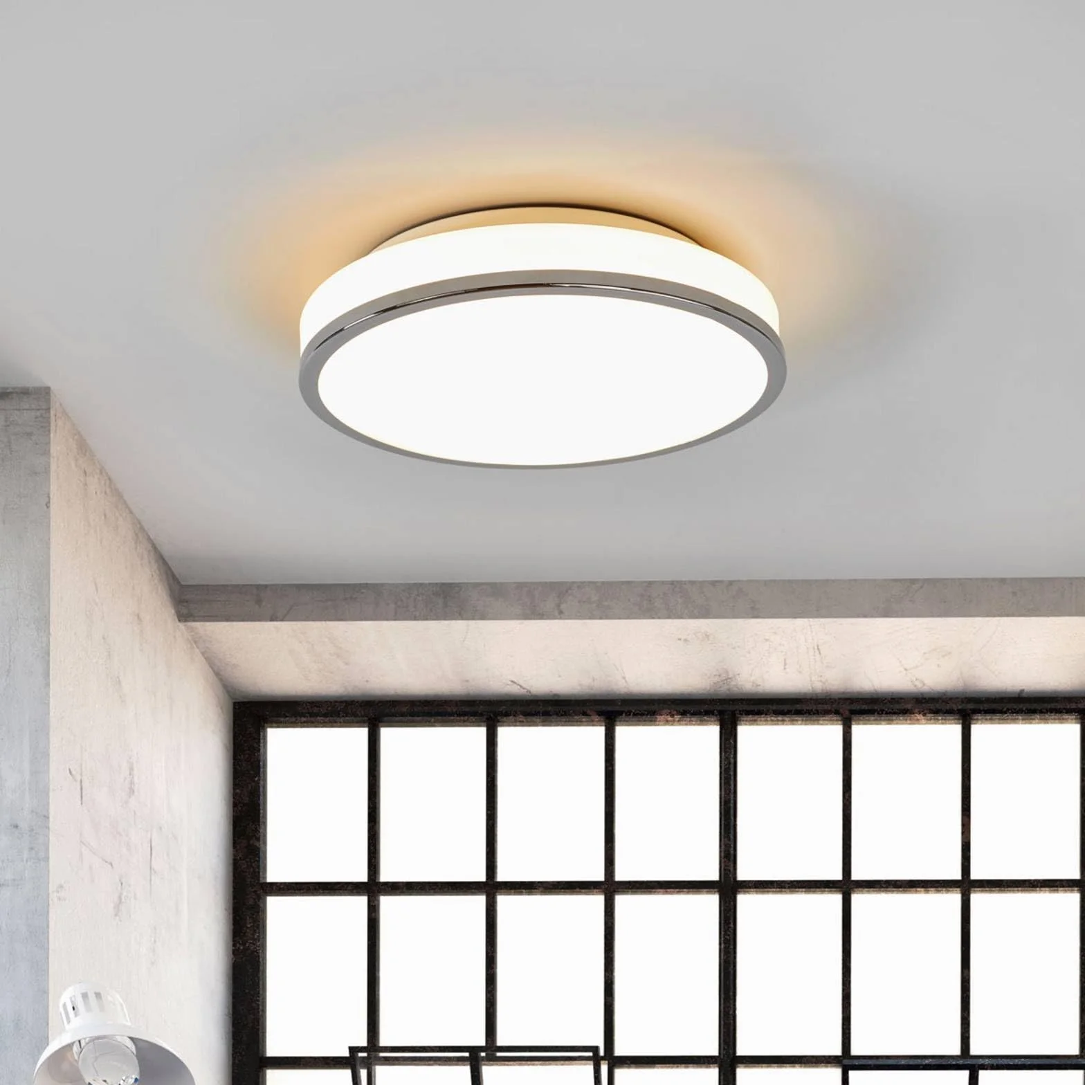 Lindby Plafoniera (Moderno) colore Bianco, in Vetro ad es. Bagno lampadina inclusa plafoniera per bagno lampada