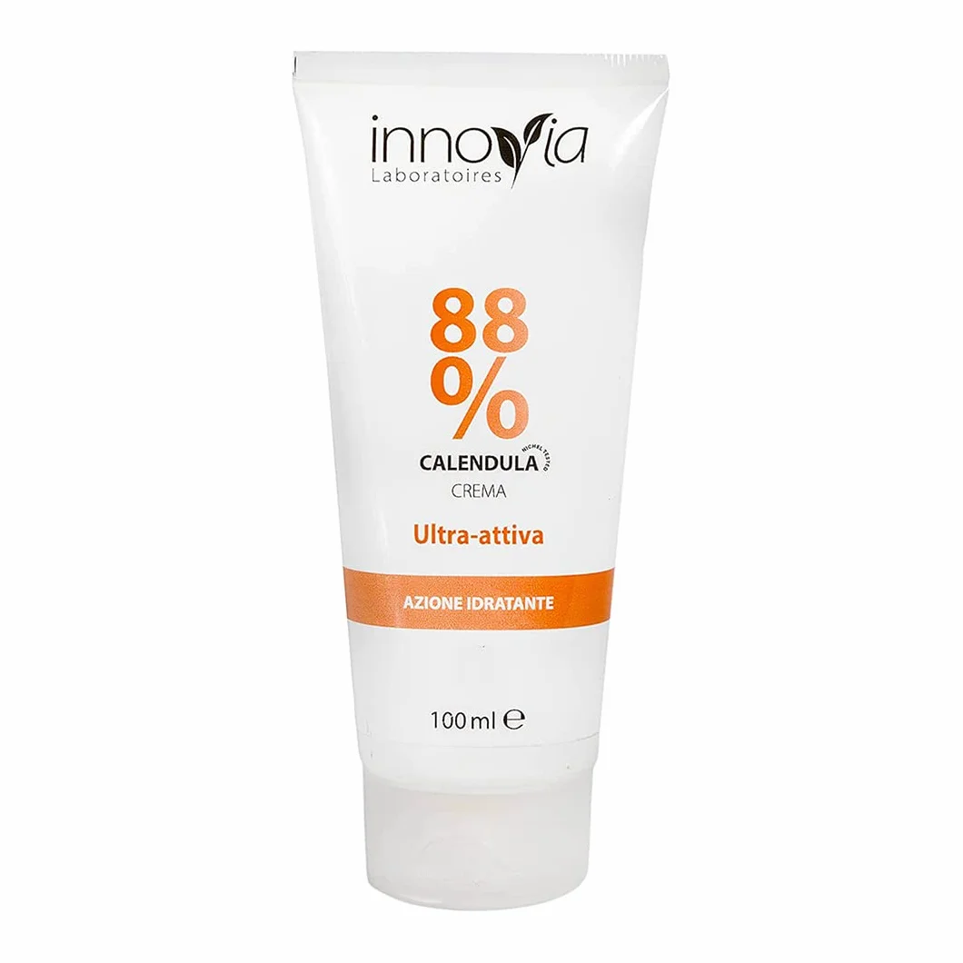 Crema alla Calendula 88% 100ml Lenitiva Emolliente per Ustioni Scottature Irritazioni Pelli Sensibili Made in Italy