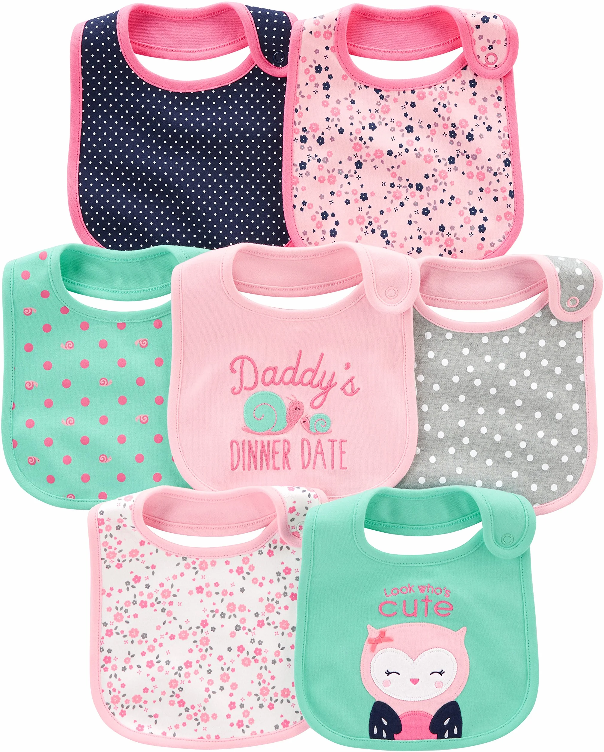 Simple Joys by Carter's 7-pack Teething Bibs Unisex Bambini e ragazzi