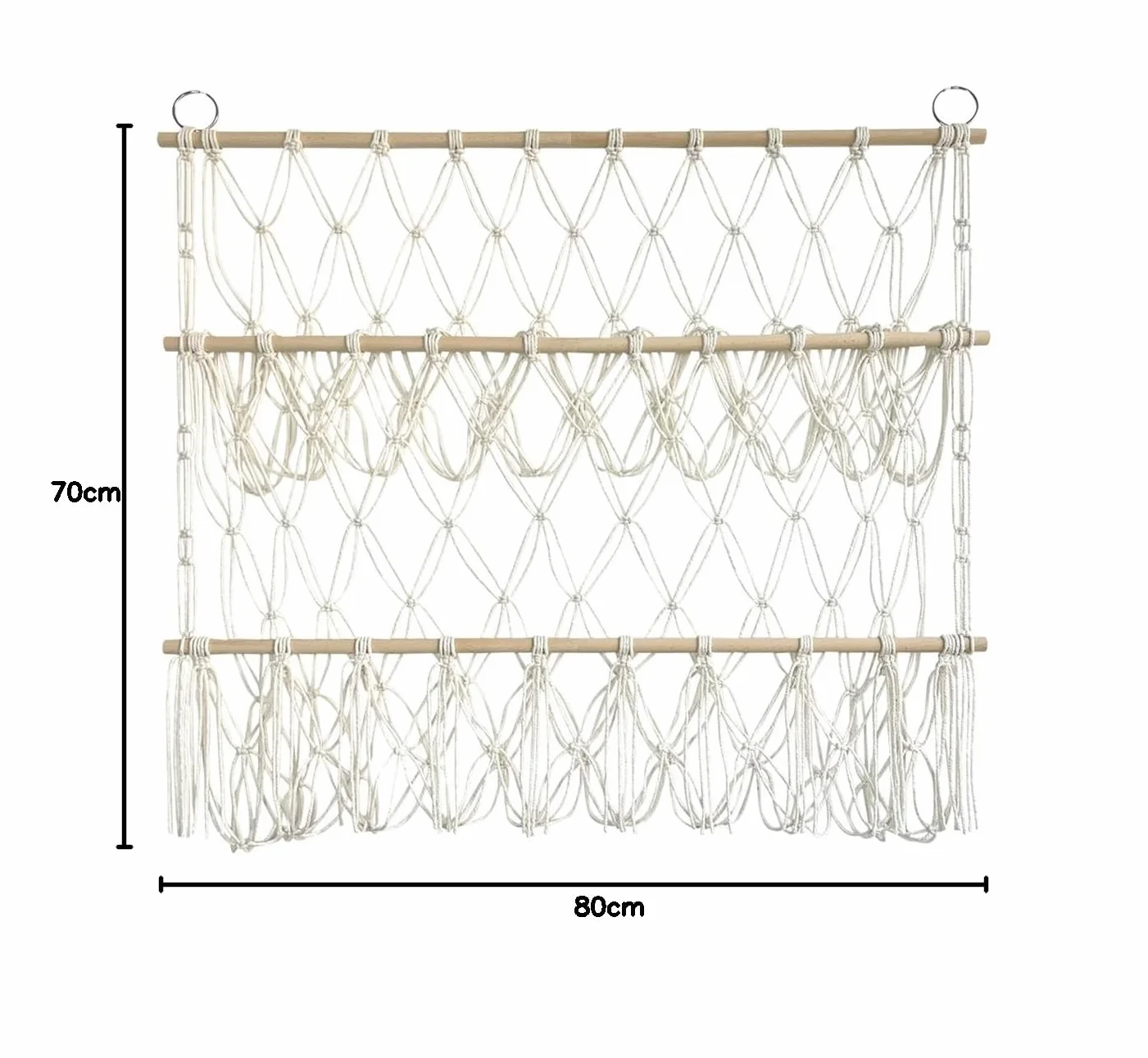 Amaca Porta Peluche Regolabile in Legno 70x80 cm per Giocattoli Organizzatore